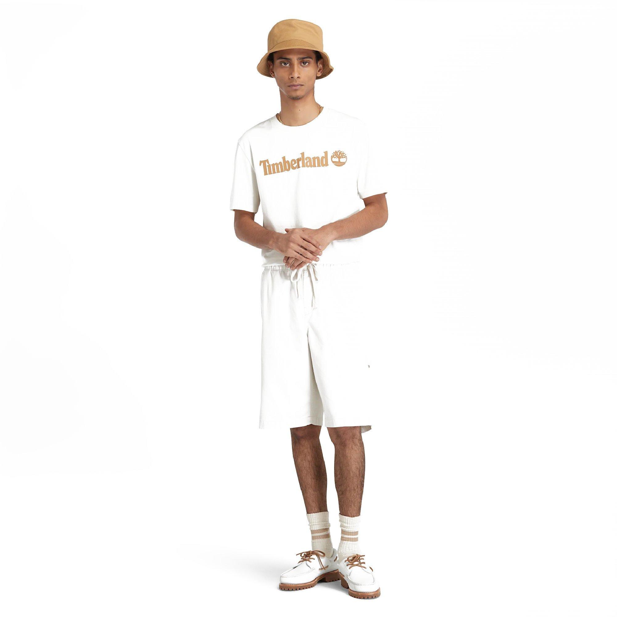 Vintage White - Timberland - Timberland Kennebec River Linear Logo Short Sl - 4