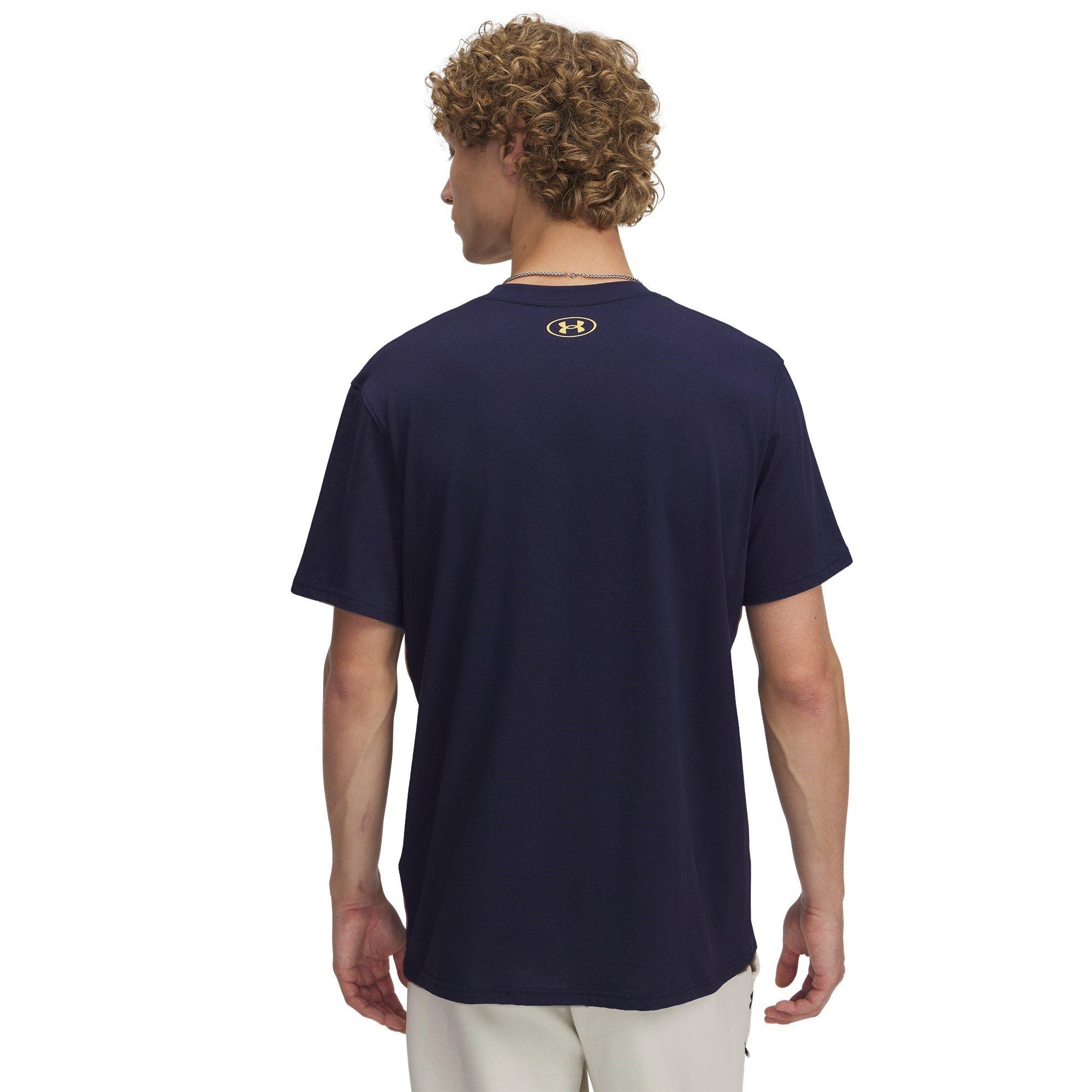 Blue - Under Armour - Holiday Heavyweight Regular Fit T-Shirt - 2