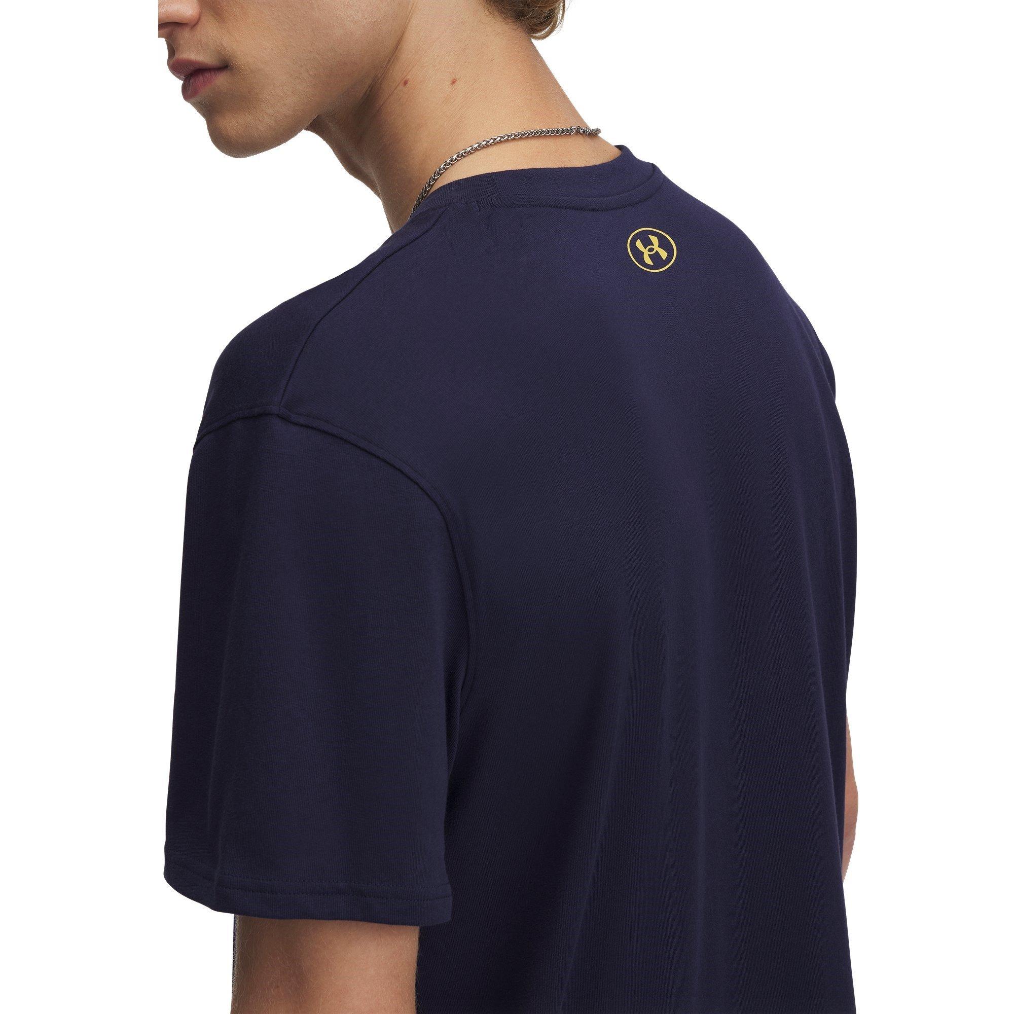 Blue - Under Armour - Holiday Heavyweight Regular Fit T-Shirt - 3