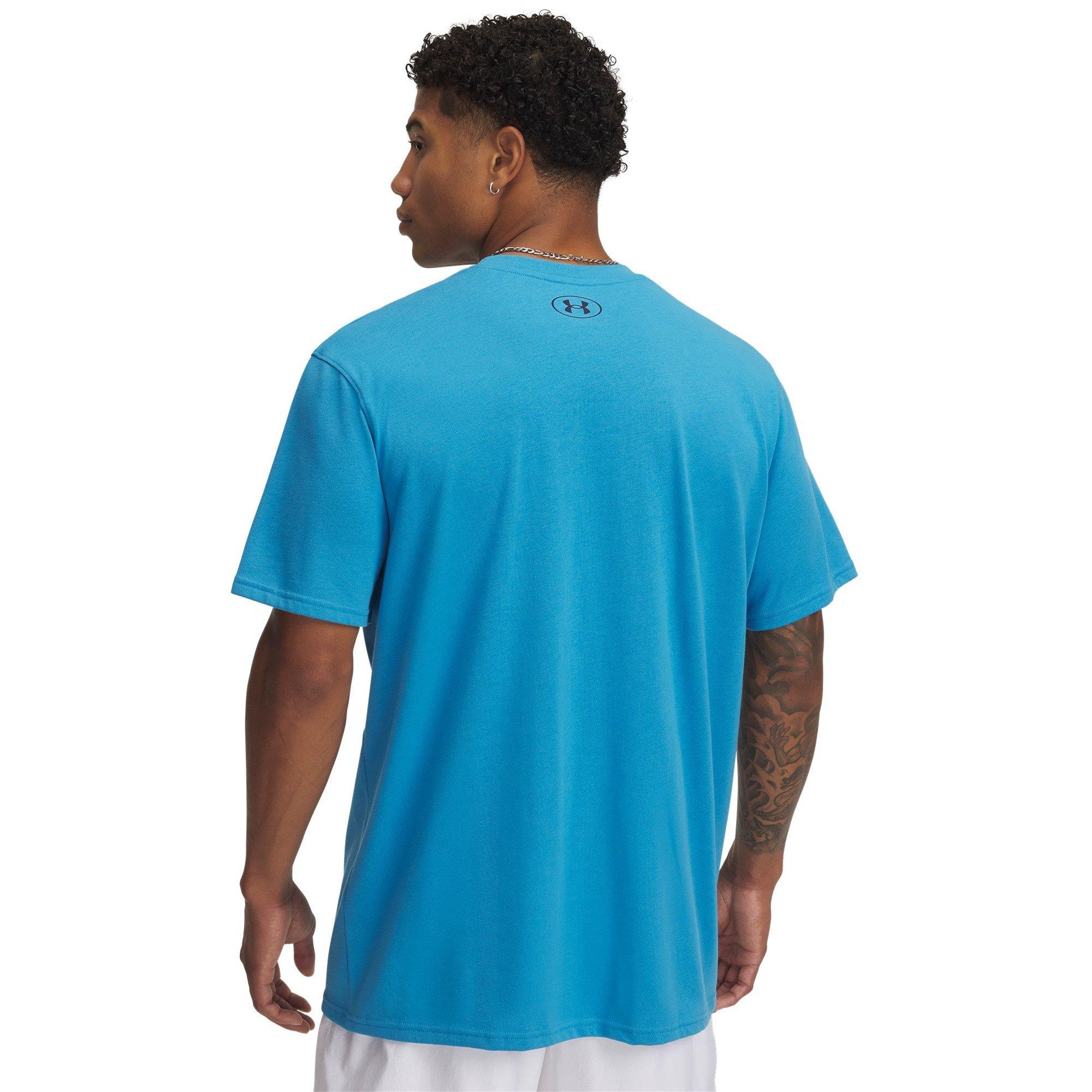Blau - Under Armour - Men's Holiday Heavyweight Regular Fit T-Shirt - 2