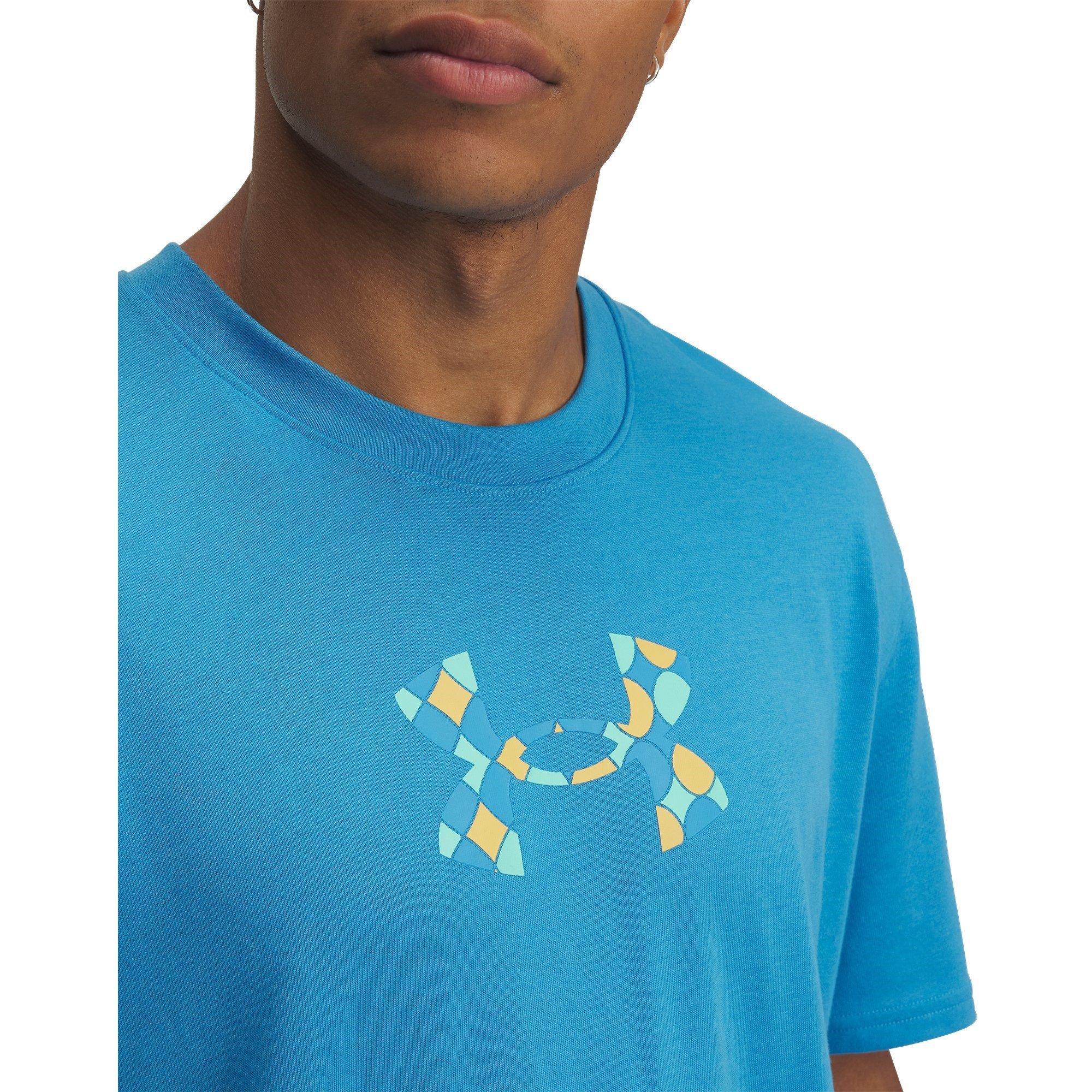 Blau - Under Armour - Men's Holiday Heavyweight Regular Fit T-Shirt - 3