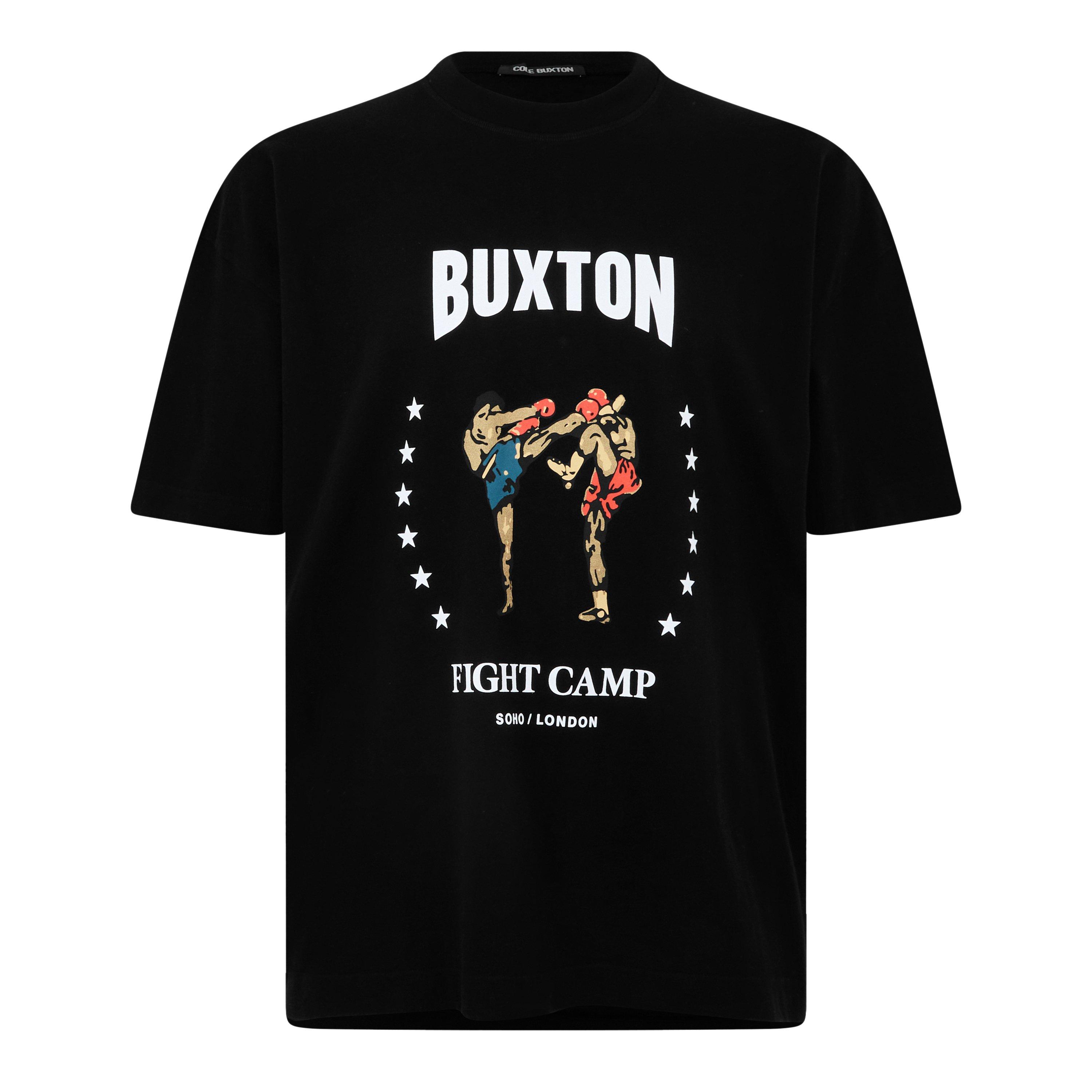 Black - Cole Buxton - Men's Fight Camp Athletic Thick Fabric Oversized T-Shirt - 1