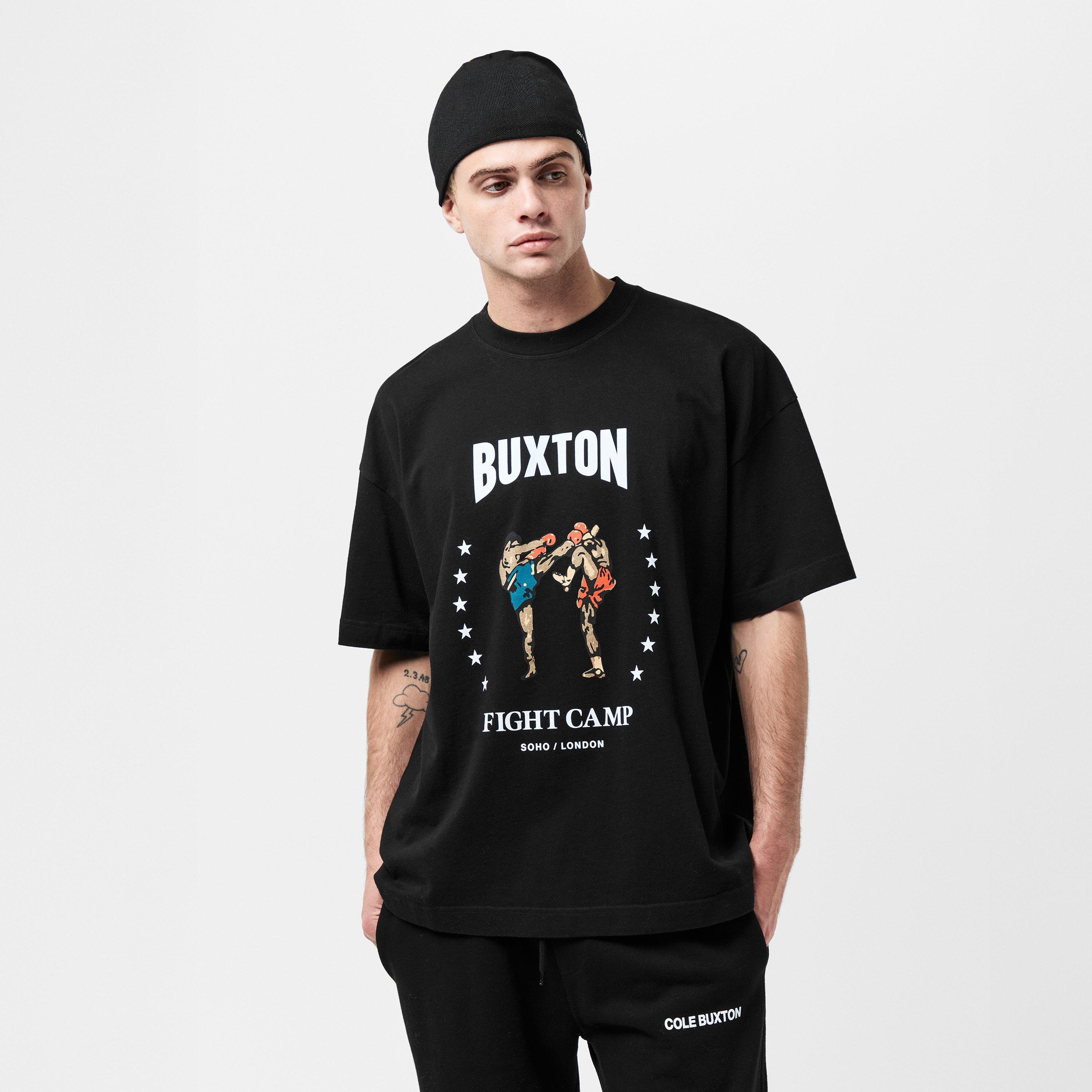 Black - Cole Buxton - Men's Fight Camp Athletic Thick Fabric Oversized T-Shirt - 3