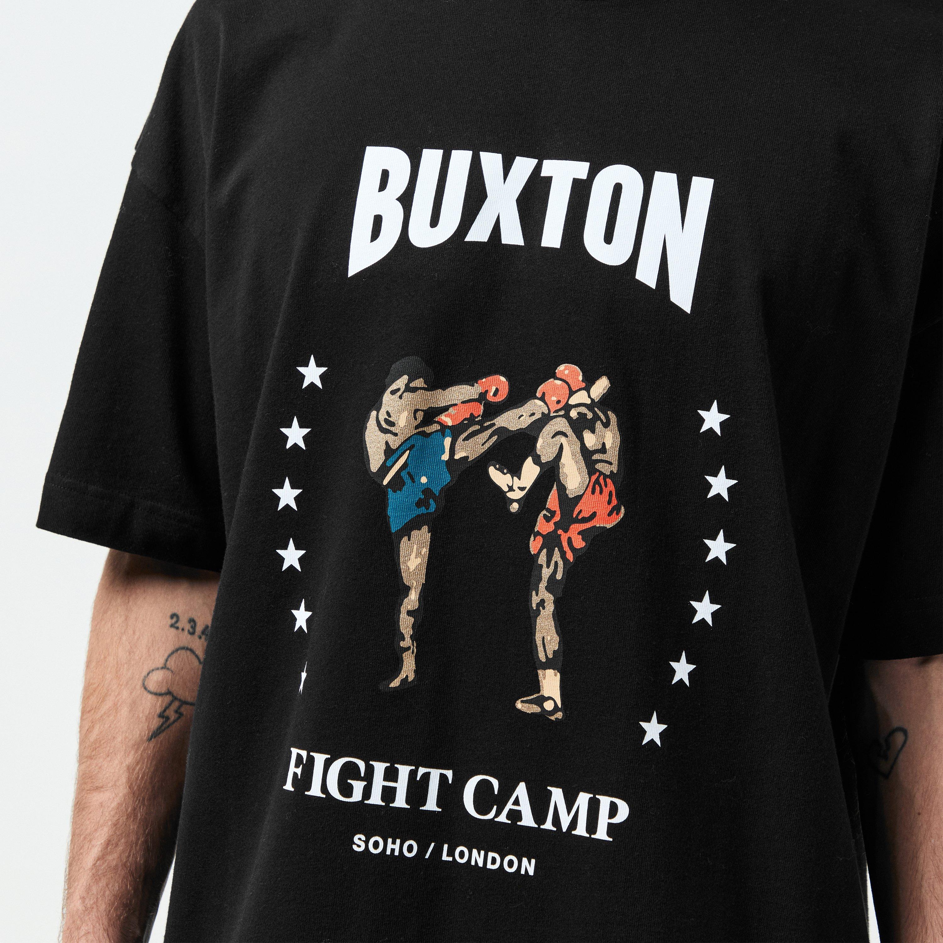 Black - Cole Buxton - Men's Fight Camp Athletic Thick Fabric Oversized T-Shirt - 5