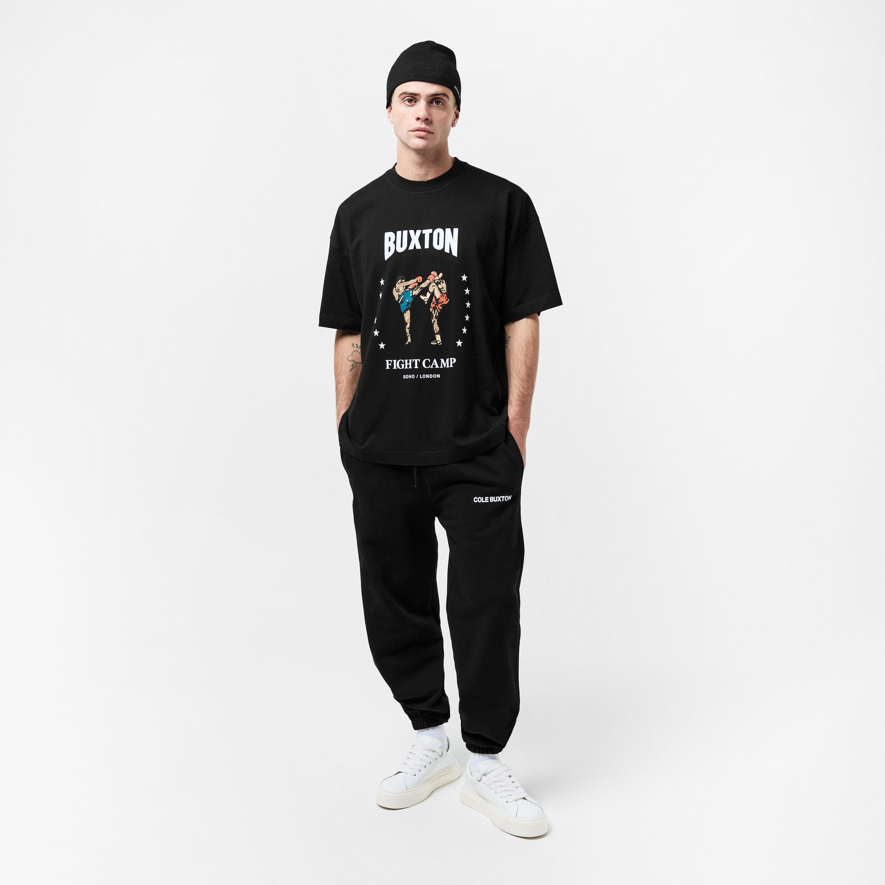 Black - Cole Buxton - Men's Fight Camp Athletic Thick Fabric Oversized T-Shirt - 6