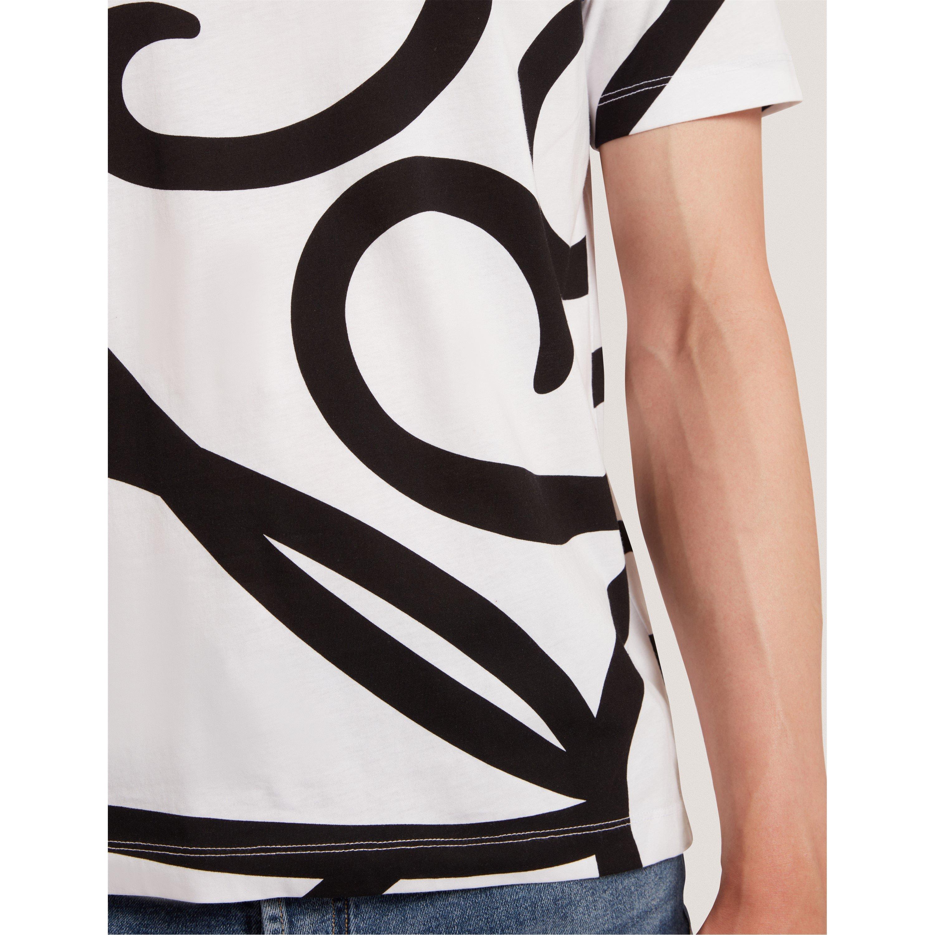 White - Ted Baker - Men's TB Script Regular Fit T-Shirt - 4