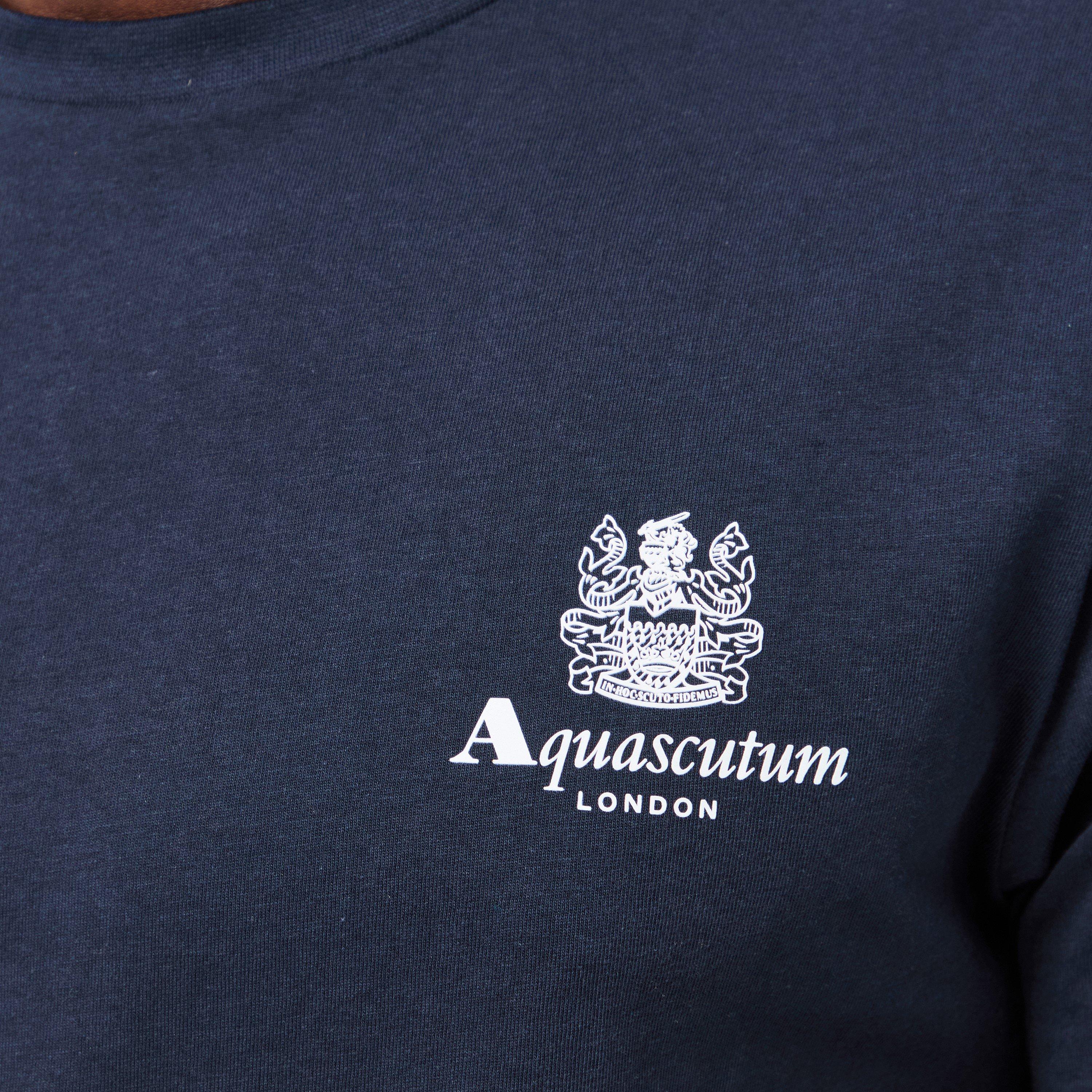 Navy/White - Aquascutum - Logo T-Shirt - 5