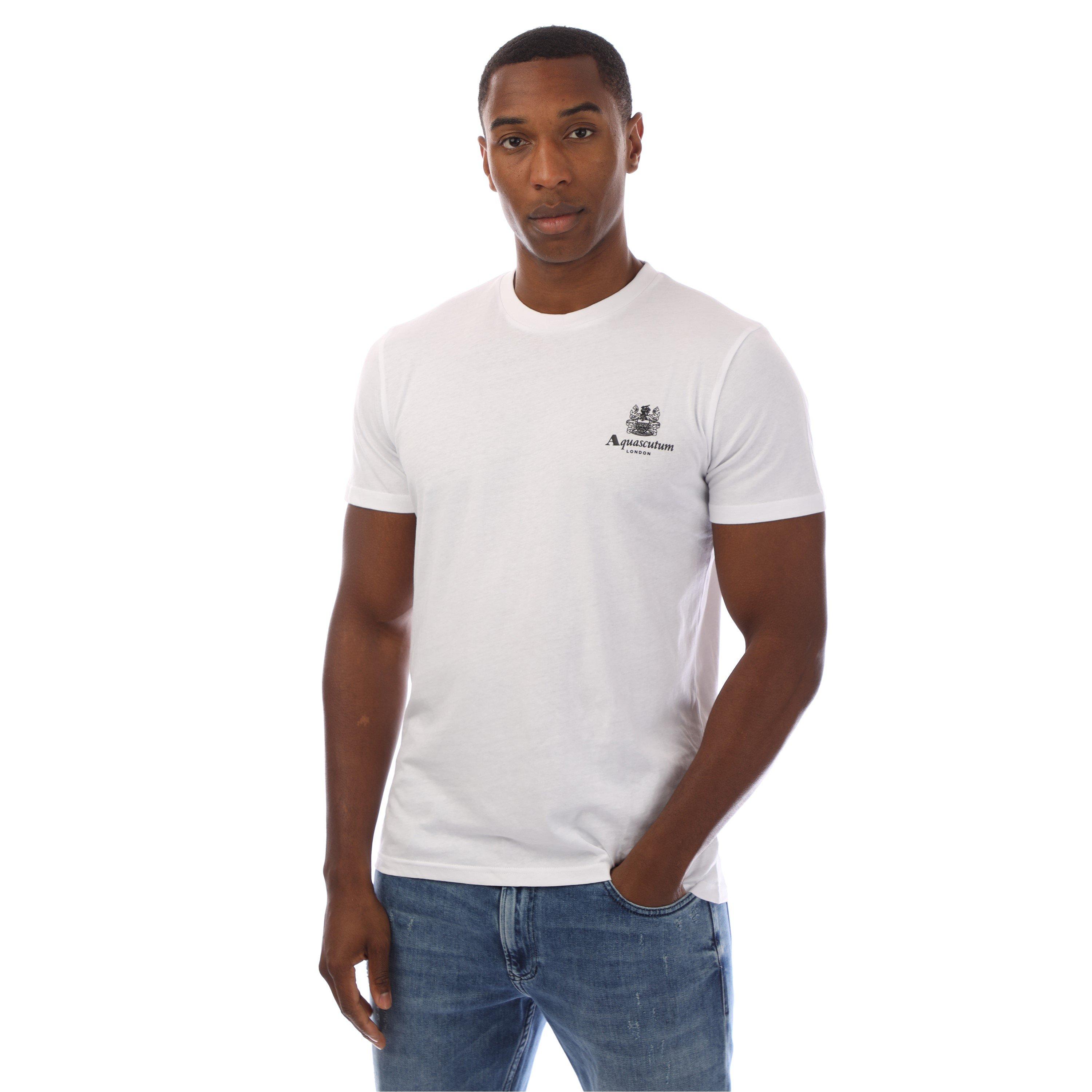 White/Black - Aquascutum - Logo T-Shirt - 1