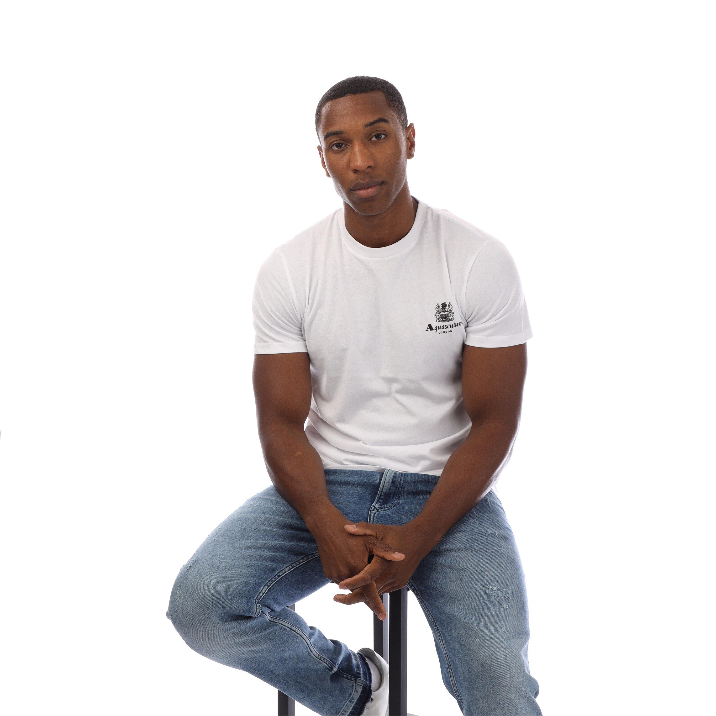 White/Black - Aquascutum - Logo T-Shirt - 4