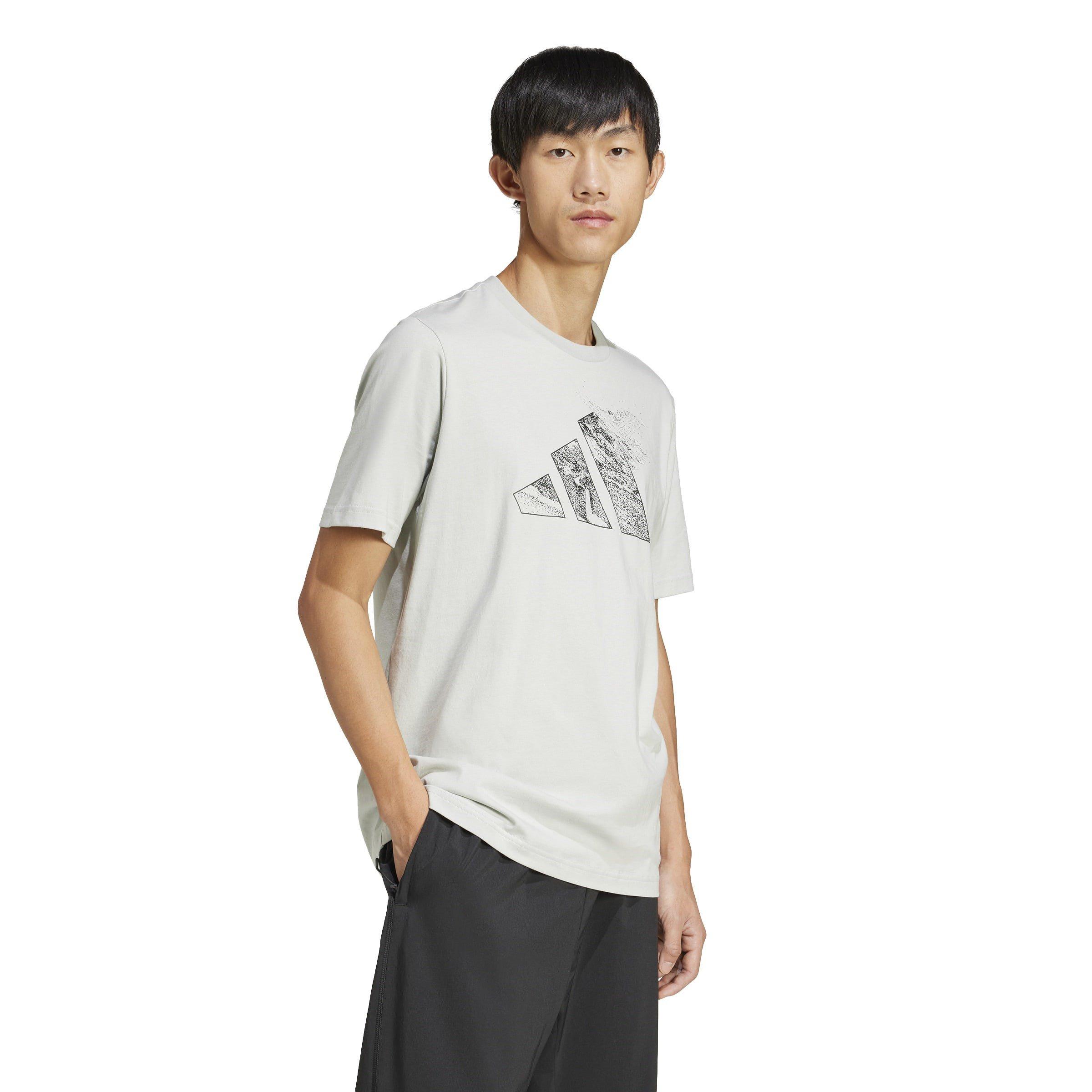 Wonder Silver - adidas - City Escape Logo Graphic T-Shirt Mens - 4