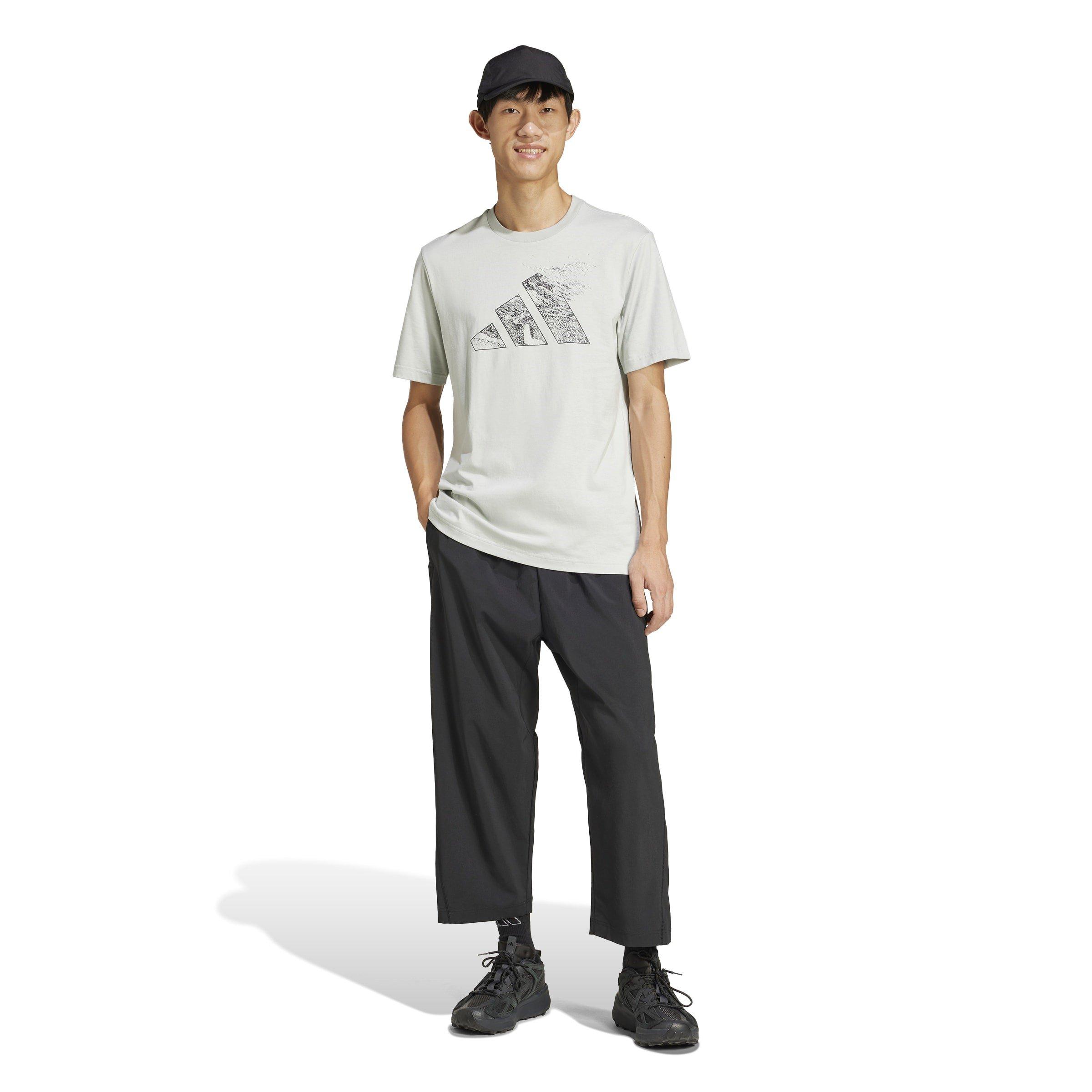 Wonder Silver - adidas - City Escape Logo Graphic T-Shirt Mens - 7