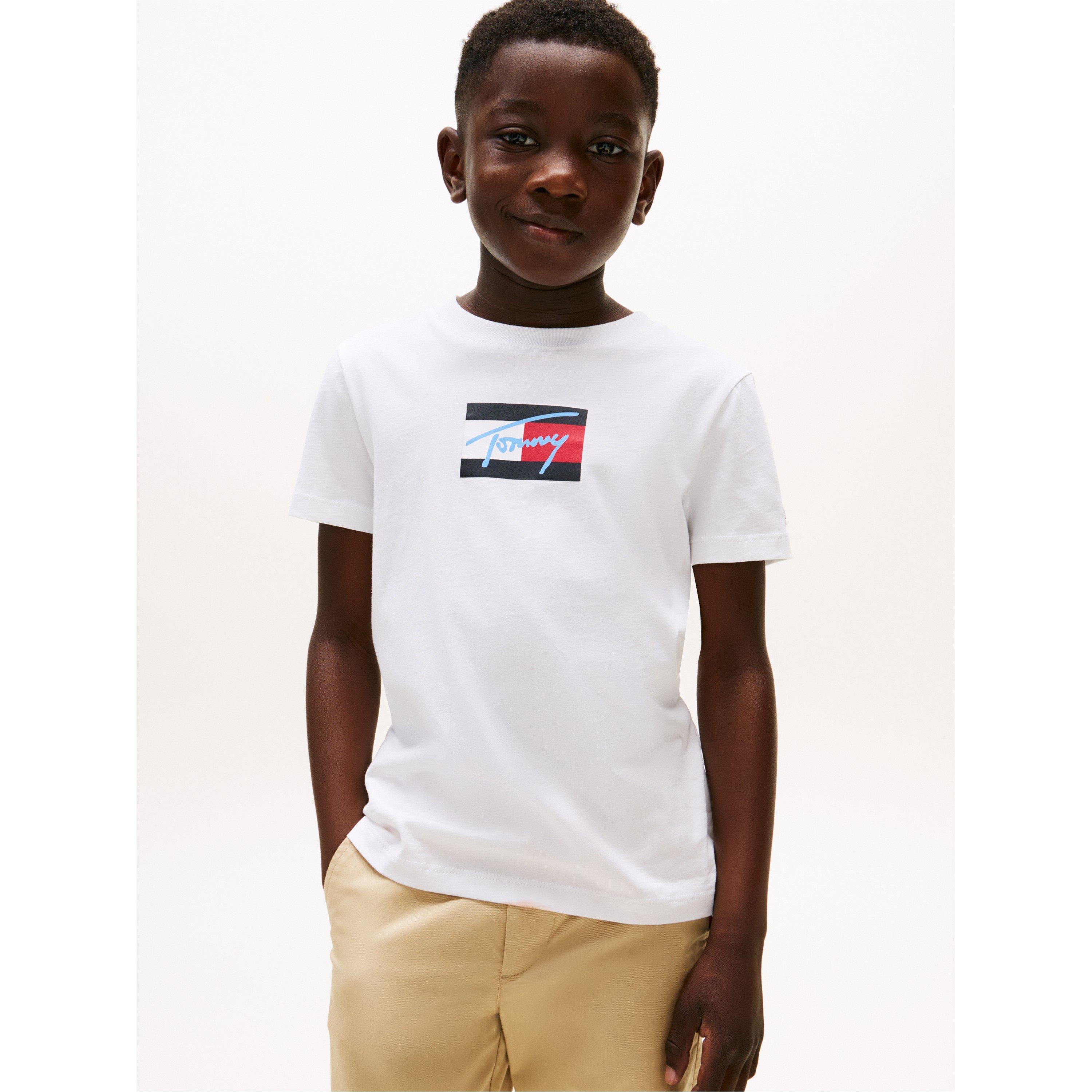 White YBR - Tommy Hilfiger - Kids' Script Regular Fit T-Shirt - 2