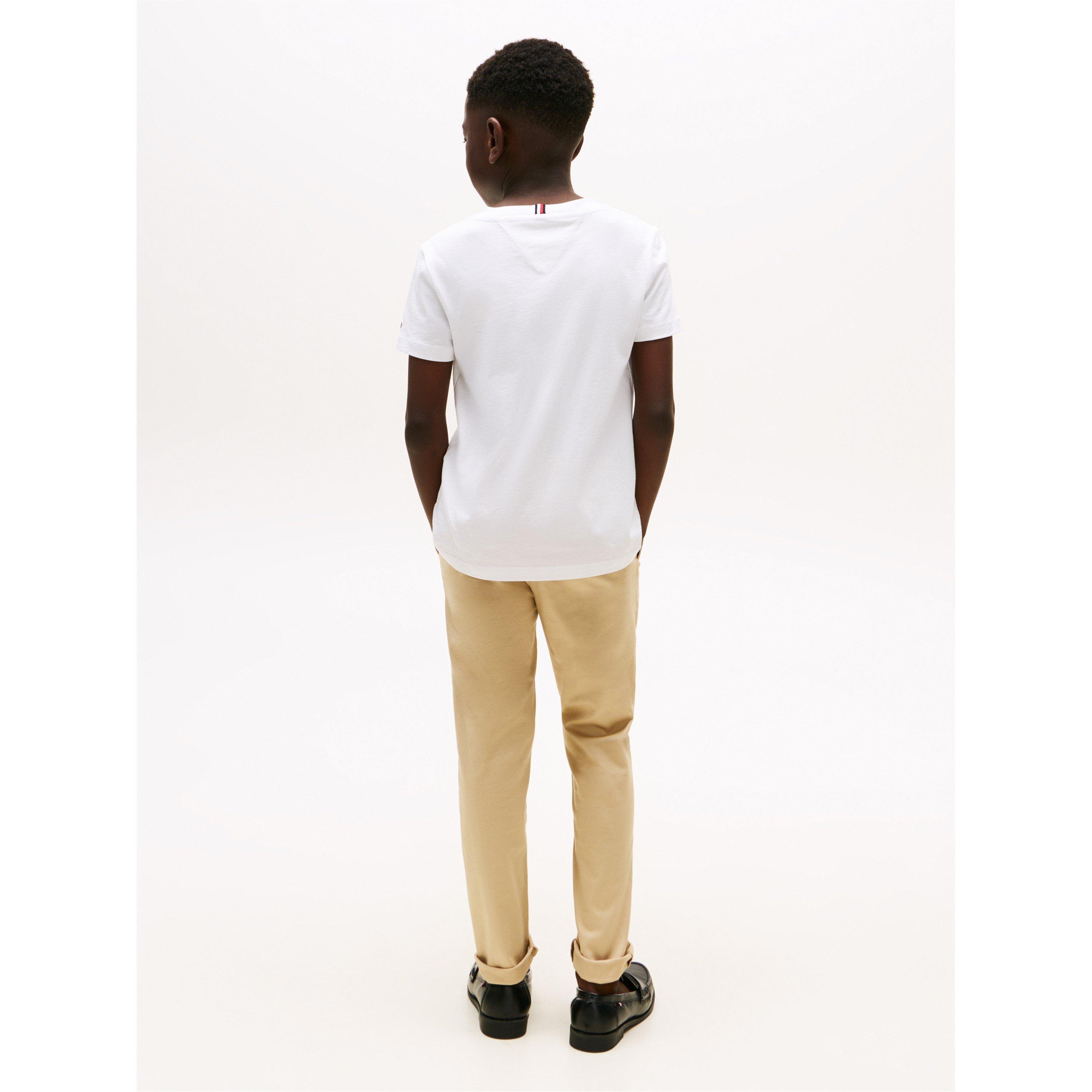 White YBR - Tommy Hilfiger - Kids' Script Regular Fit T-Shirt - 4