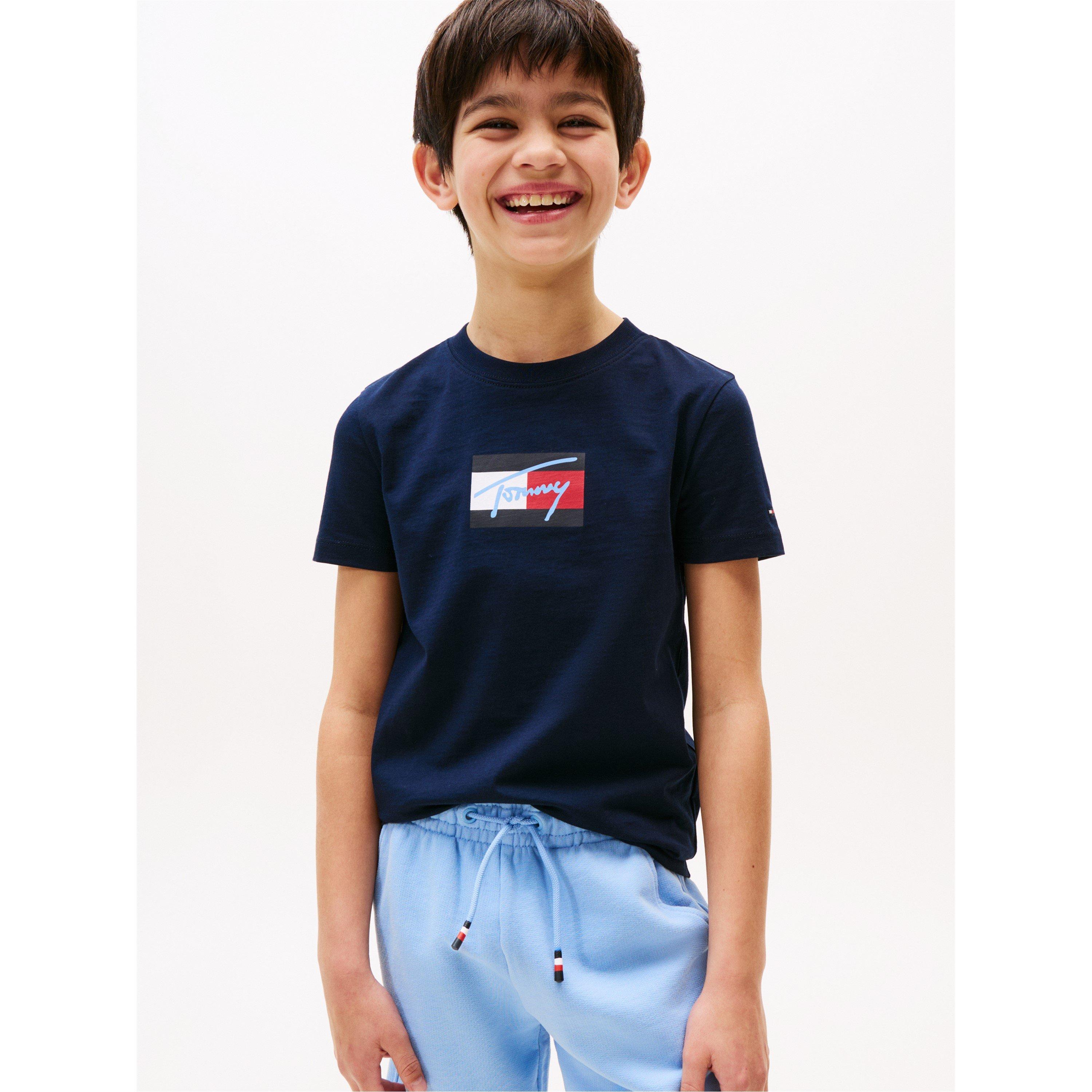 Night Navy C1G - Tommy Hilfiger - Kids' Script T-Shirt - 2