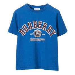 Burberry College Logo T Shirt Junior