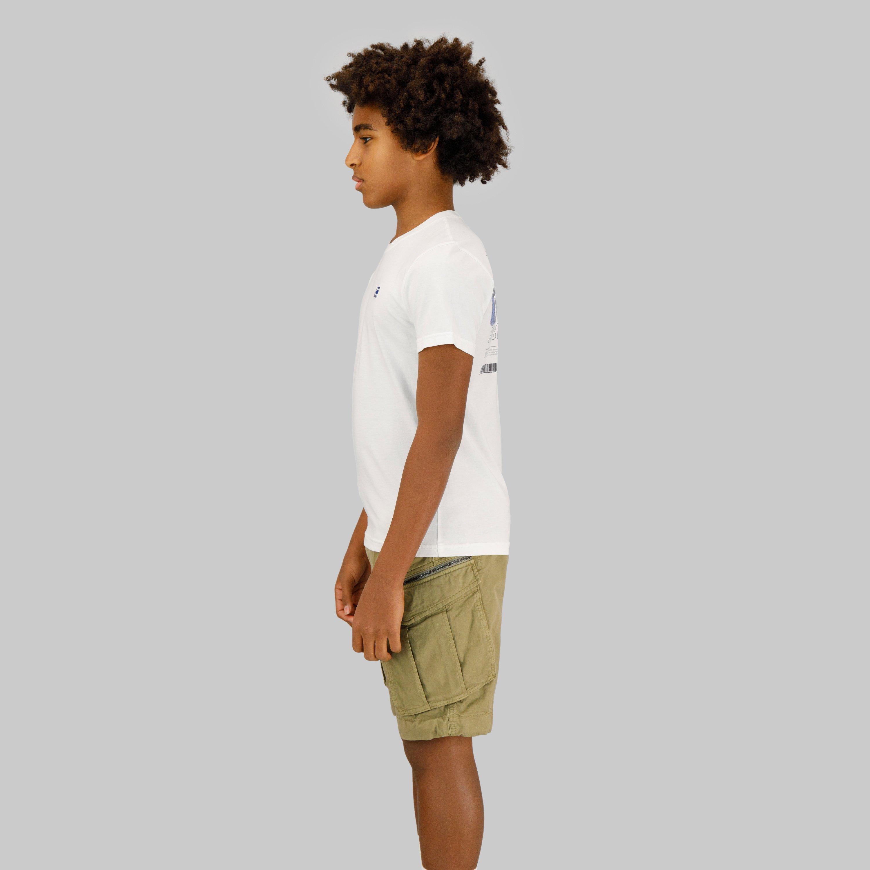 White - G Star - Kids' Logo Regular Fit T-Shirt - 4