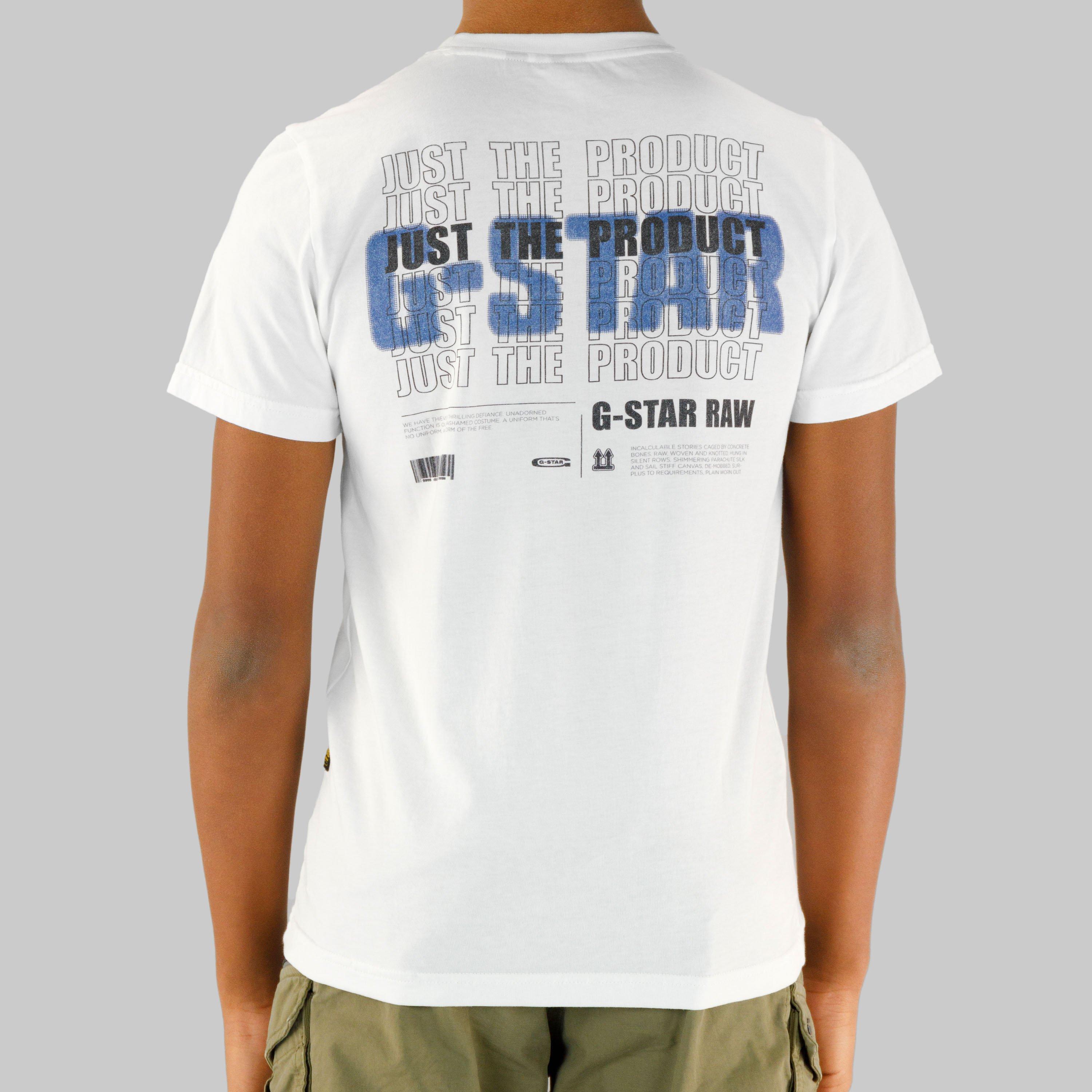 White - G Star - Kids' Logo Regular Fit T-Shirt - 5