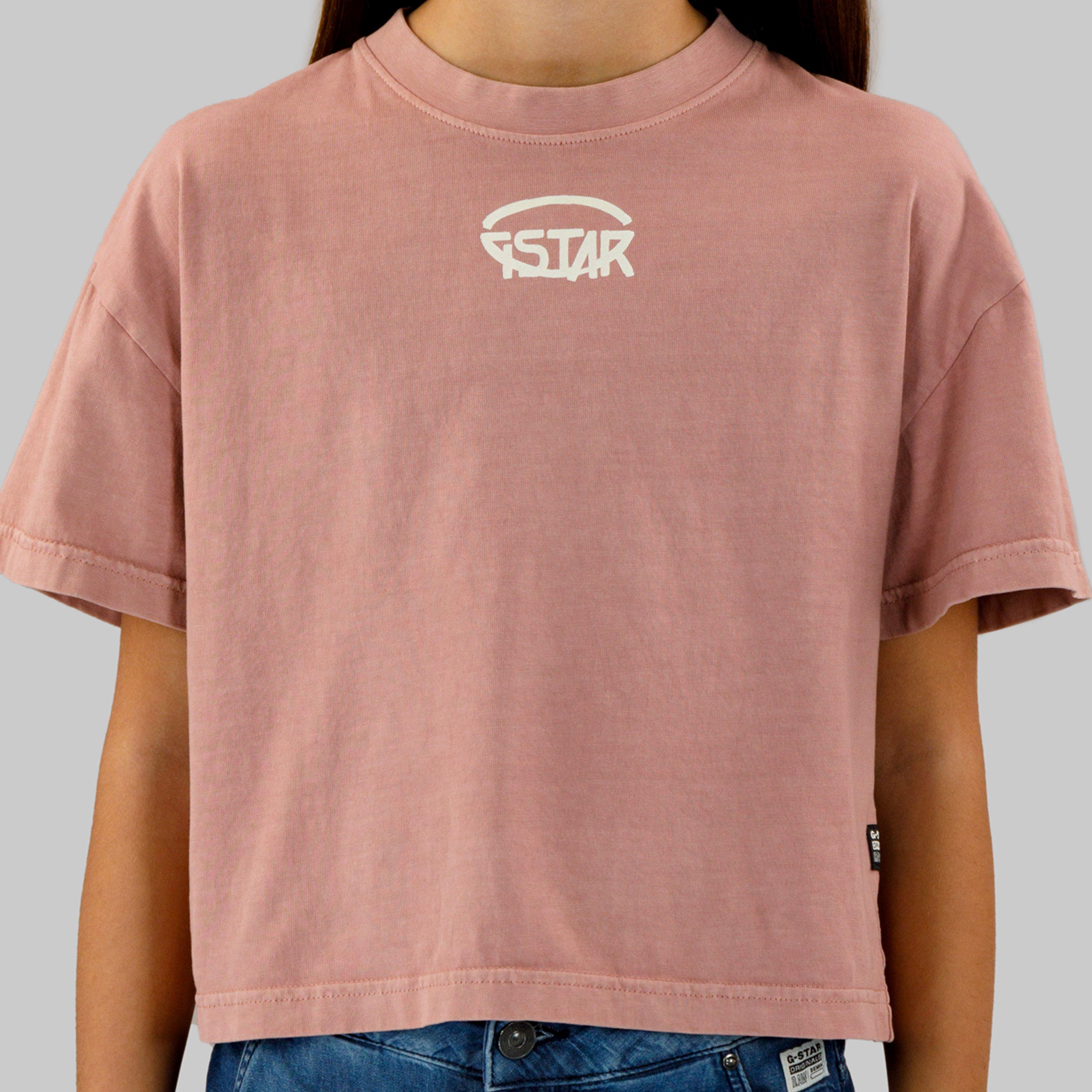 Roze - G Star - Kids' Logo Regular Fit T-Shirt - 5