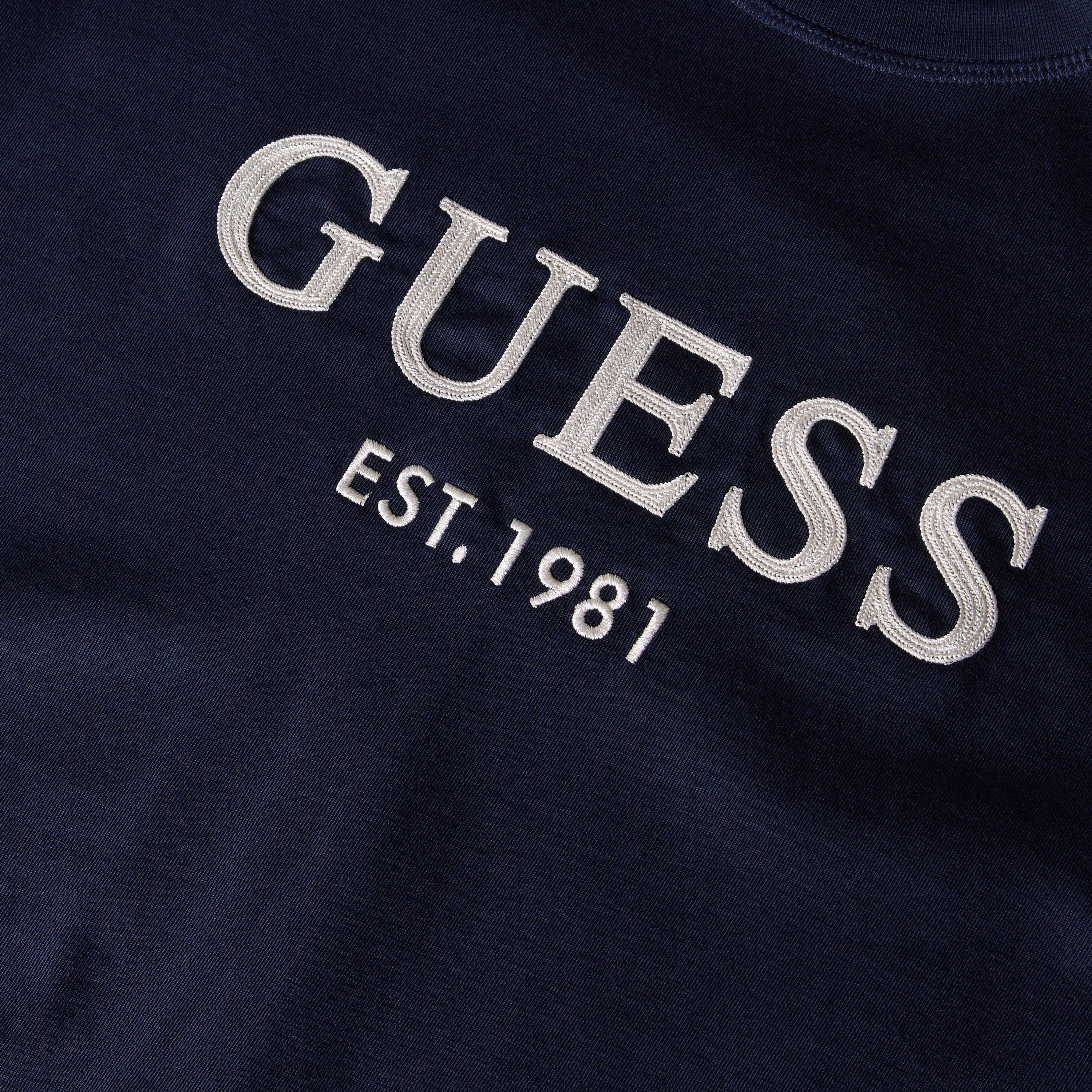 Smart Blue - Guess - Mens Regular Fit Embroidered T-Shirt - 5