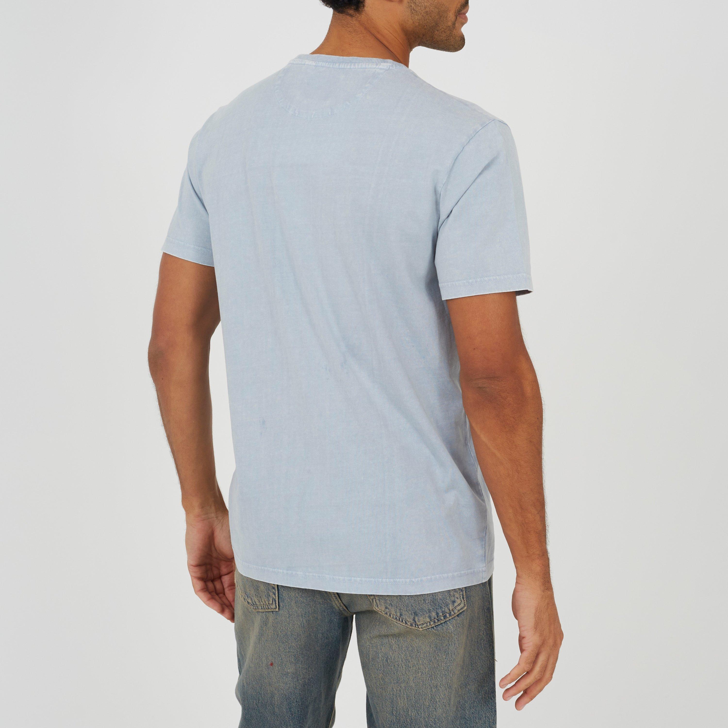 Steel Acid Wash - Brave Soul - BS Mens Crew Neck Acid Wash T-shirt - 2