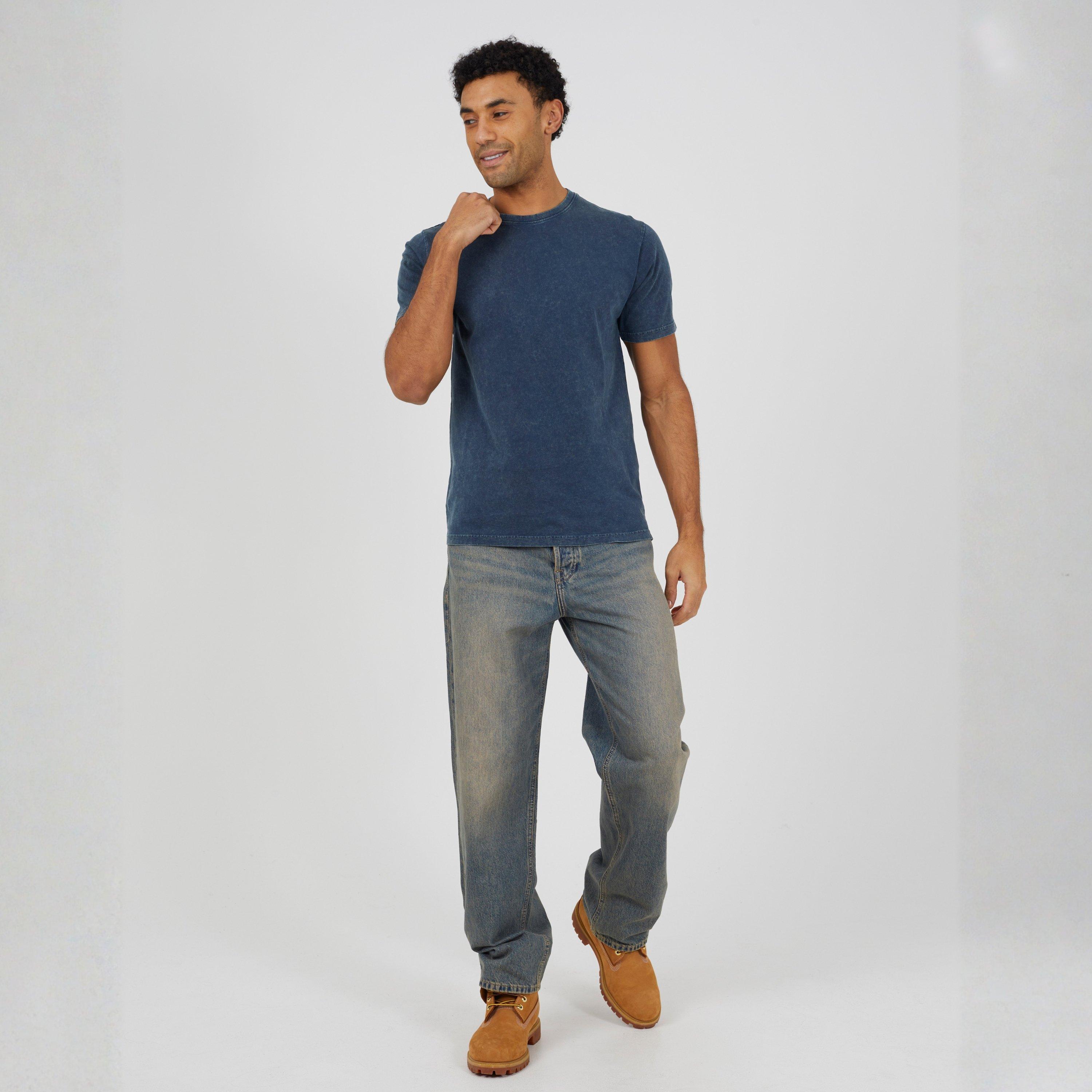 Blue Acid Wash - Brave Soul - BS Tessier T-Shirt Sn63 - 4