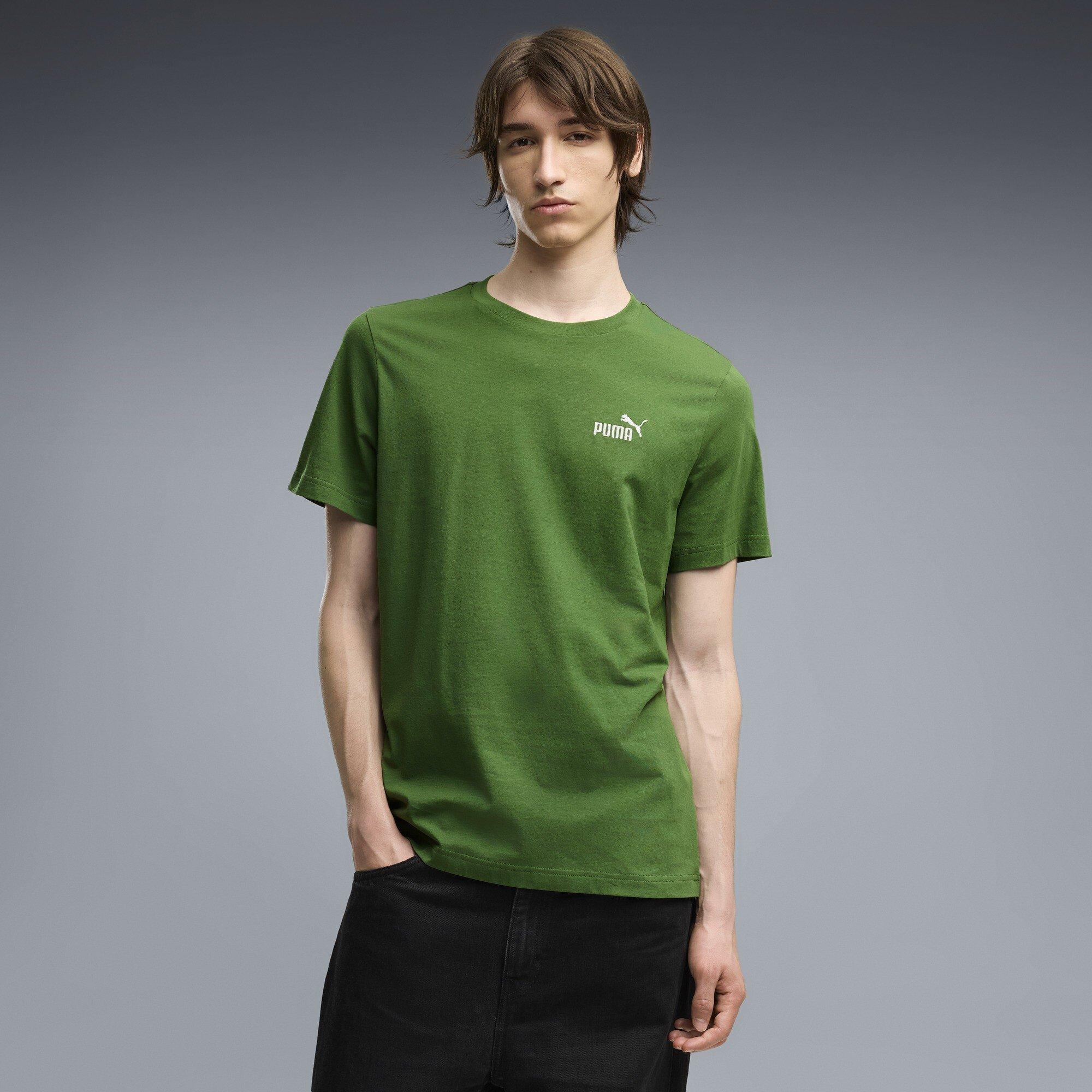 Earthy Green - Puma - Essential Small No. 1 Logo Mens Tee - 3