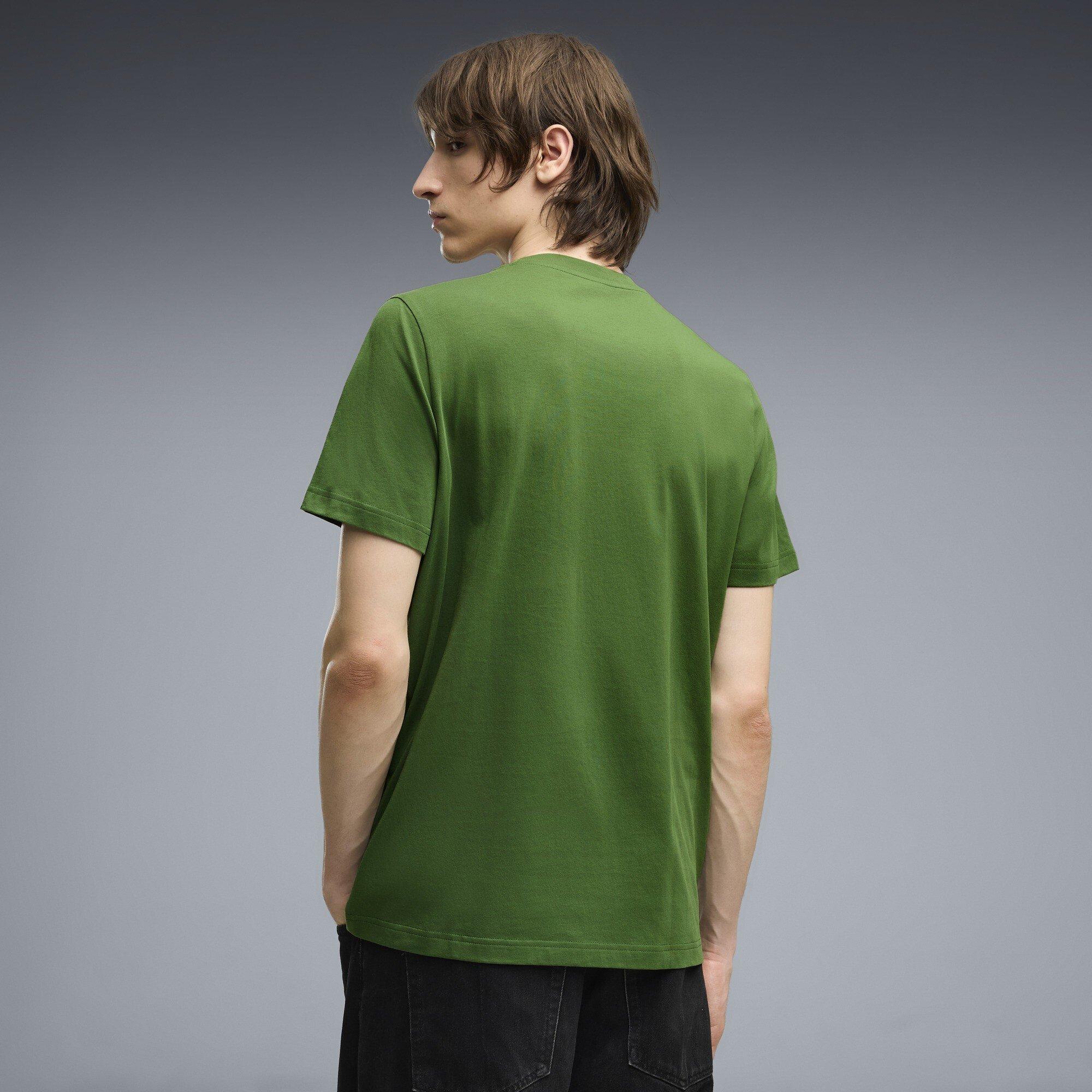 Earthy Green - Puma - Essential Small No. 1 Logo Mens Tee - 4