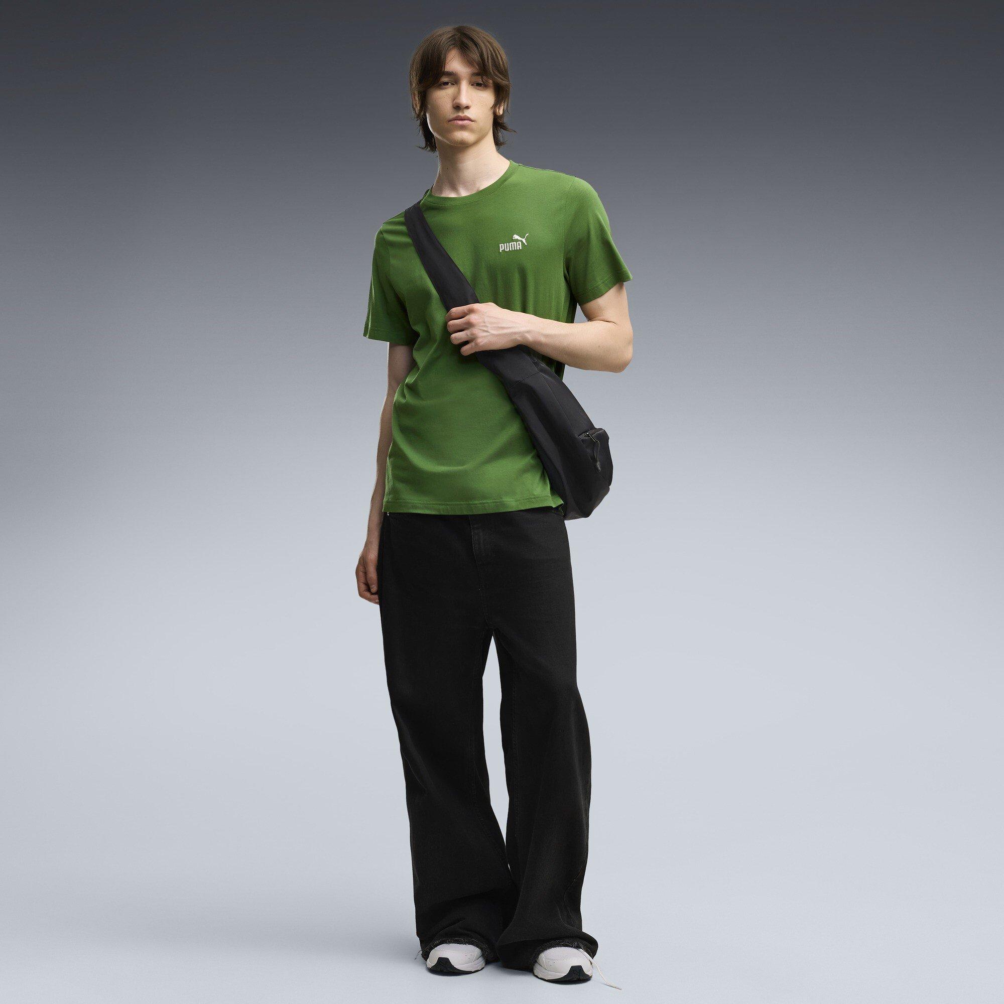 Earthy Green - Puma - Essential Small No. 1 Logo Mens Tee - 5