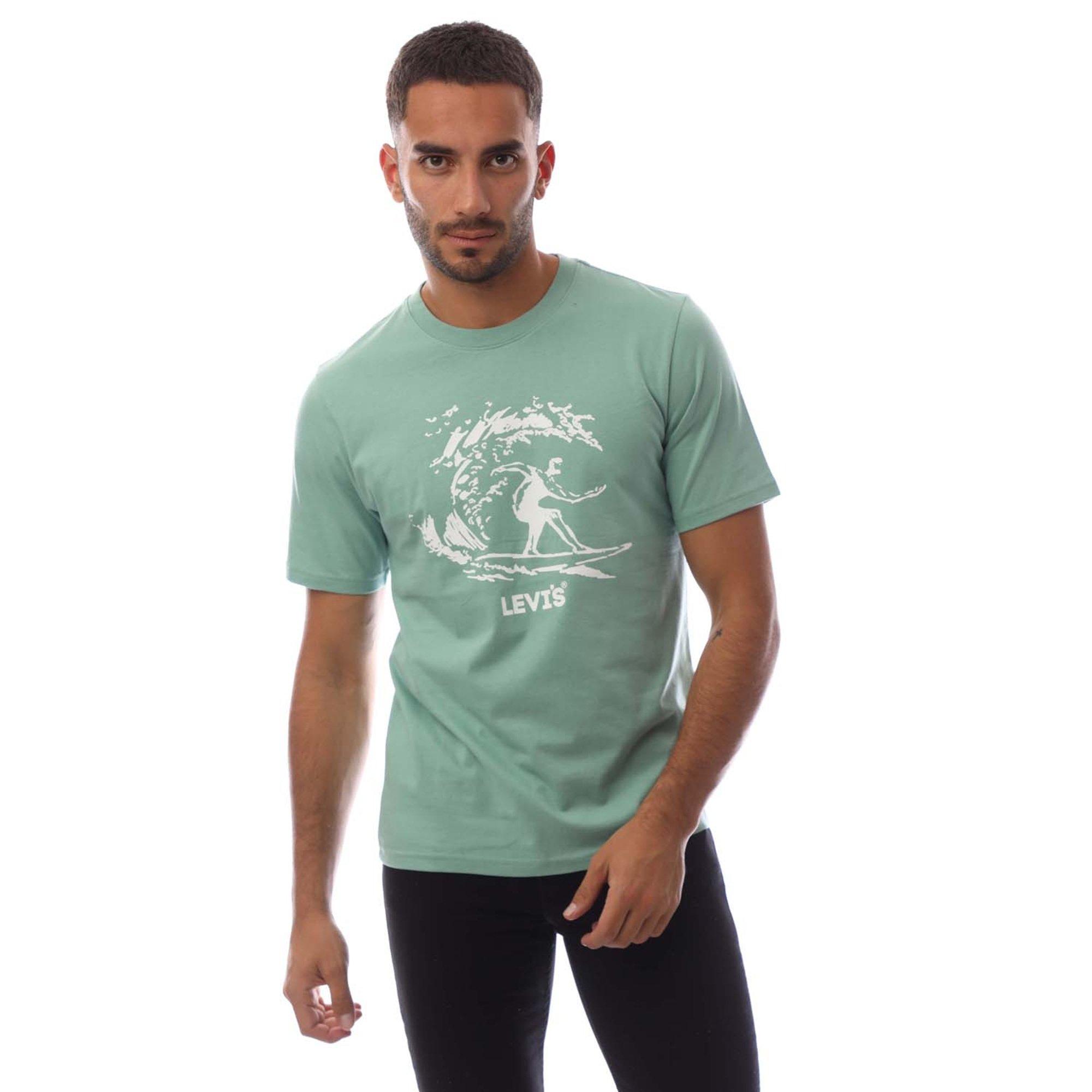 Levis Men's Short-Sleeve Relaxed Fit Oversized T-Shirt - Sl Srfr Fldspr - XS