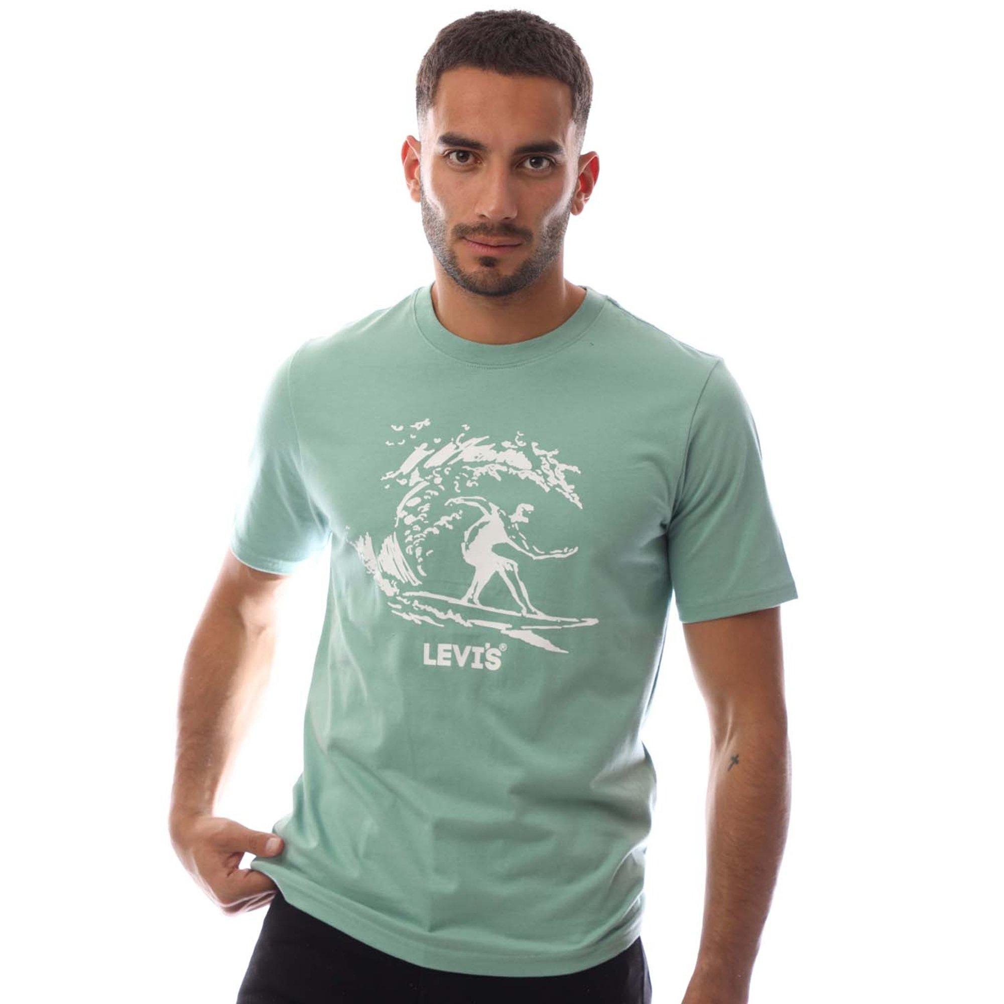 Sl Srfr Fldspr - Levis - Men's Short-Sleeve Relaxed Fit Oversized T-Shirt - 3