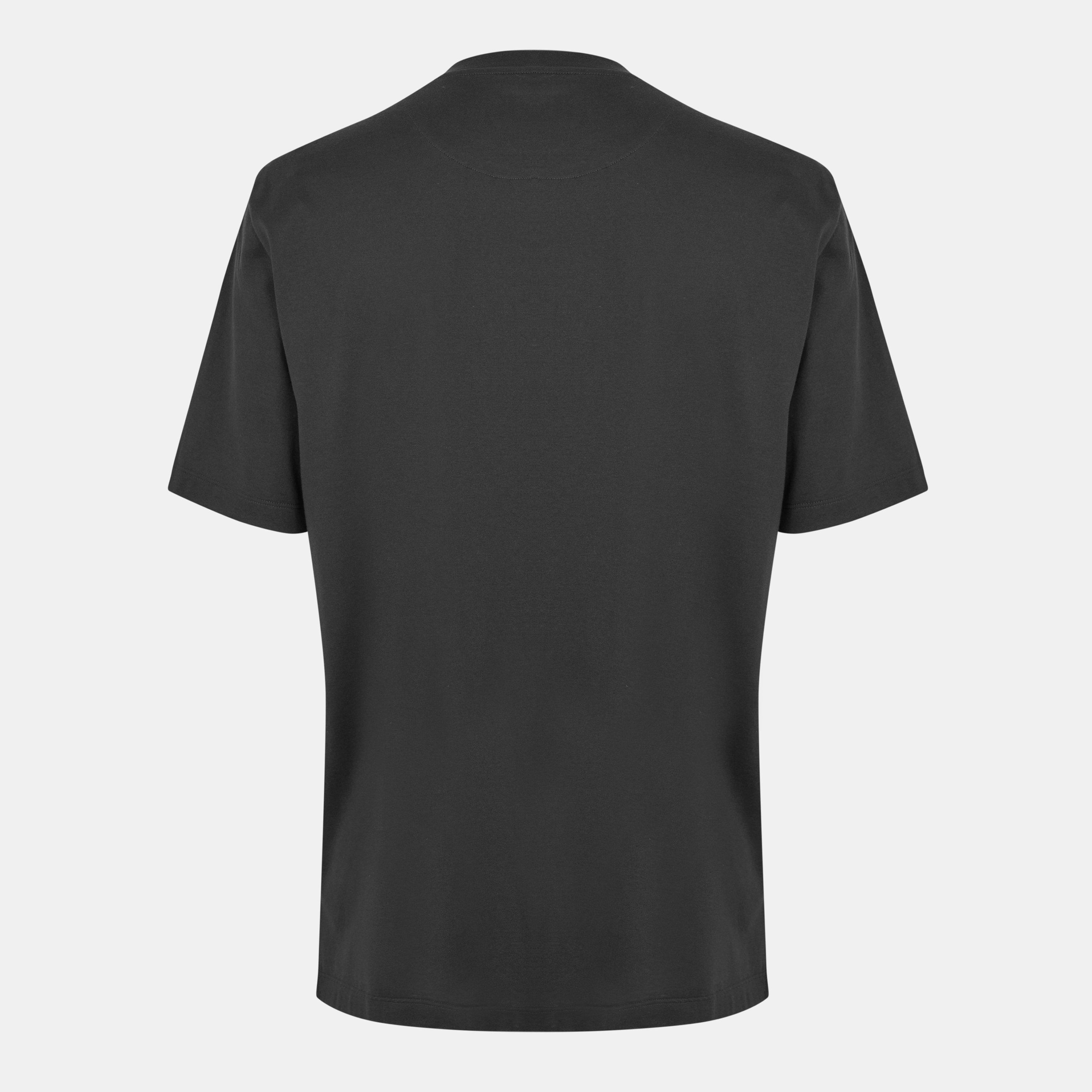 Black - Brioni - Men's Regular Fit Short-Sleeve T-Shirt - 2