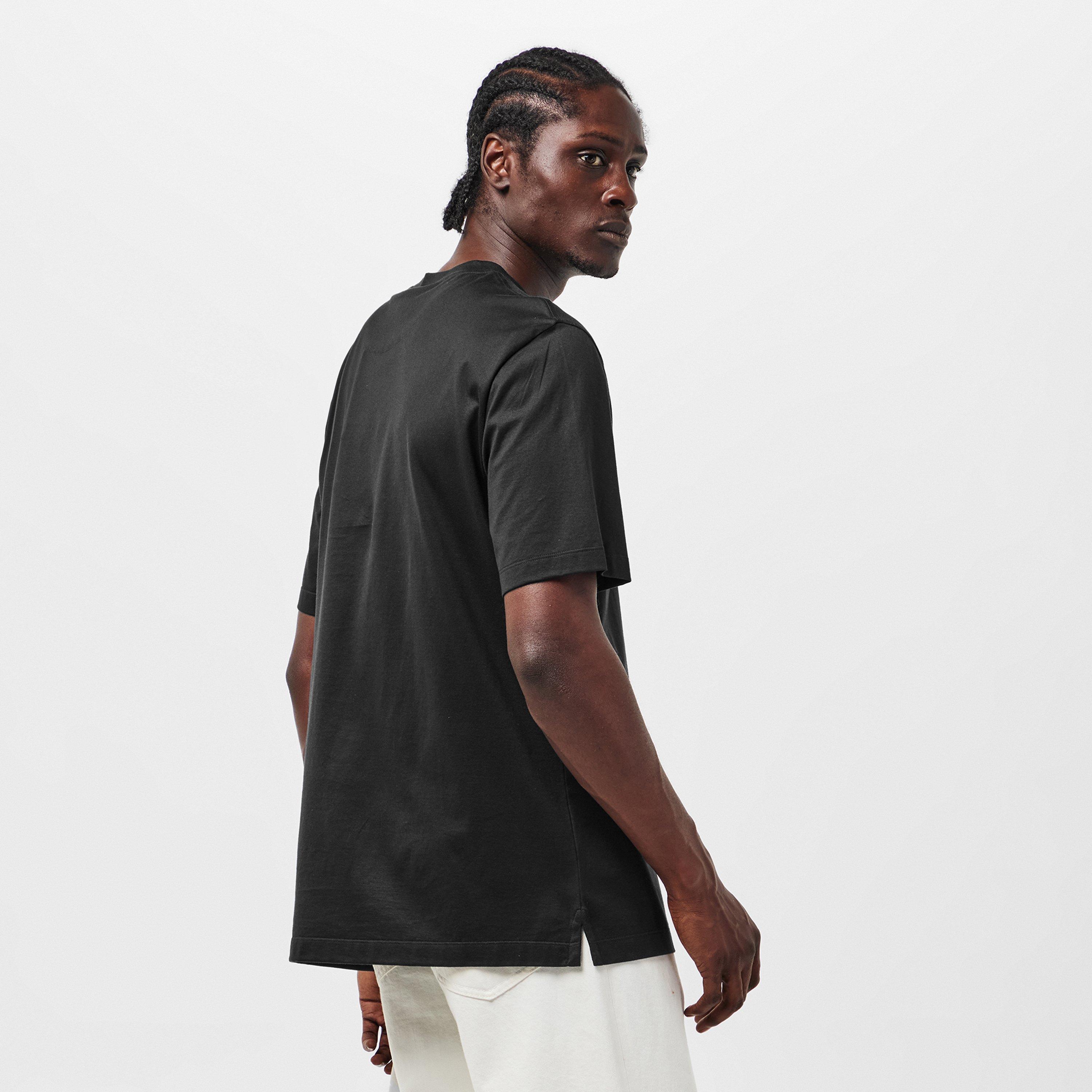 Black - Brioni - Men's Regular Fit Short-Sleeve T-Shirt - 4