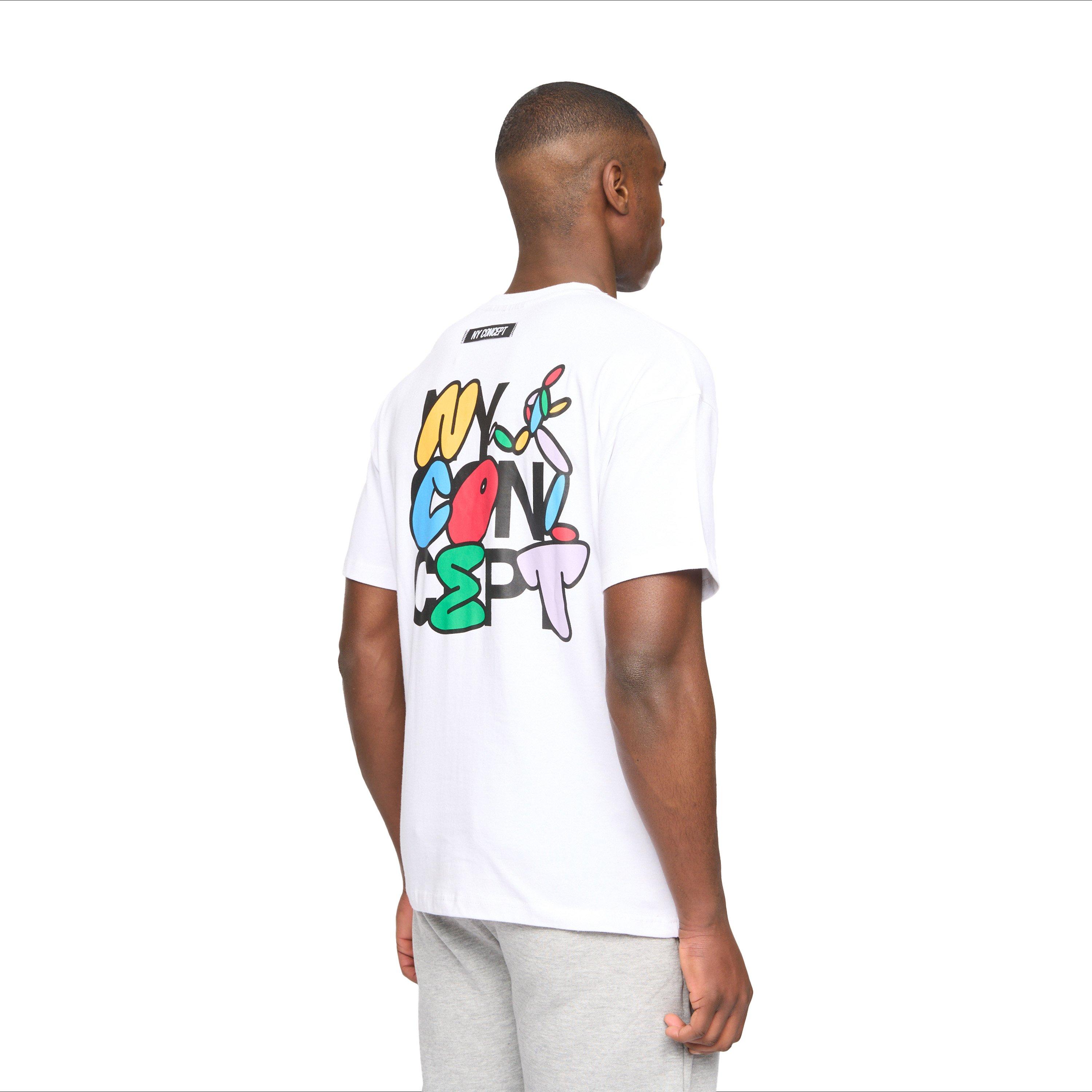 Weiß - NY Concept - Concept Graffiti T-Shirt - 2