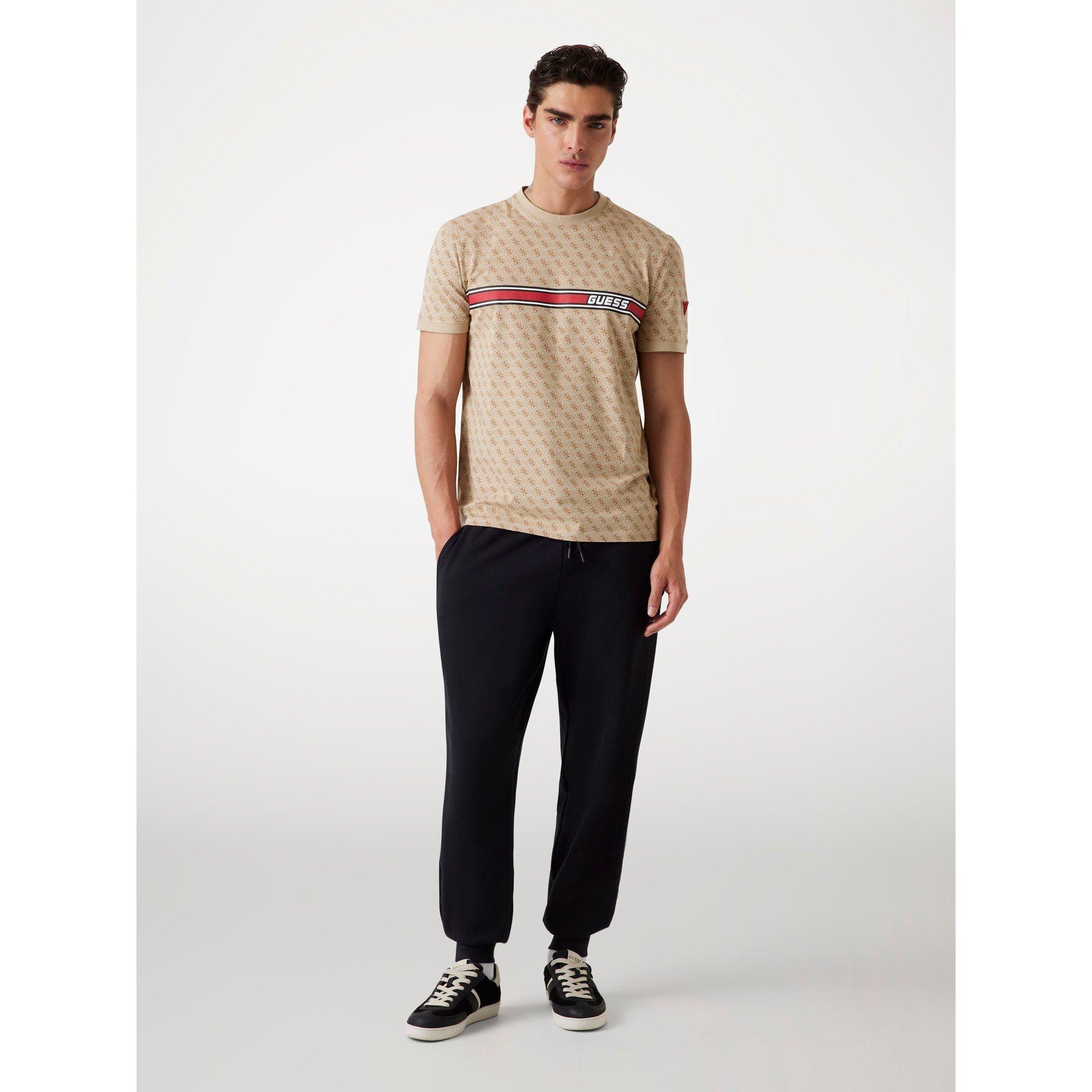 Aop Beige - Guess - Men's Jamey T-Shirt - 1