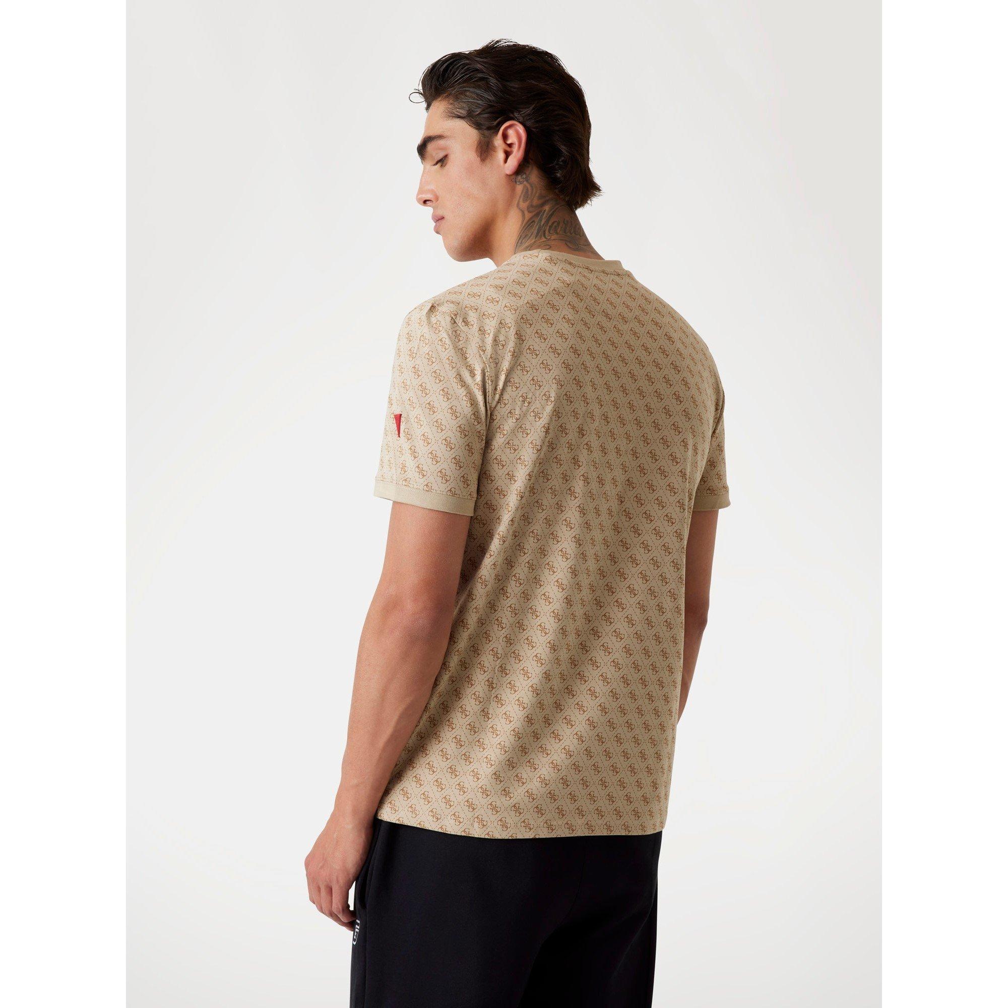 Aop Beige - Guess - Men's Jamey T-Shirt - 3
