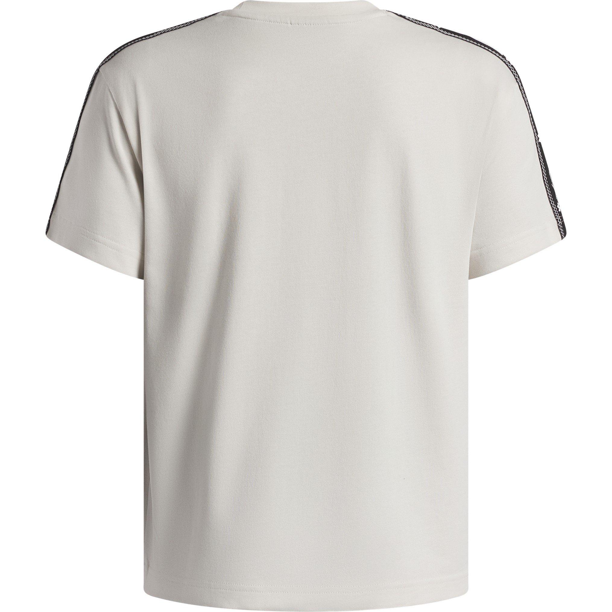 White / Black - Under Armour - Kids' Icon Taped T-Shirt - 2