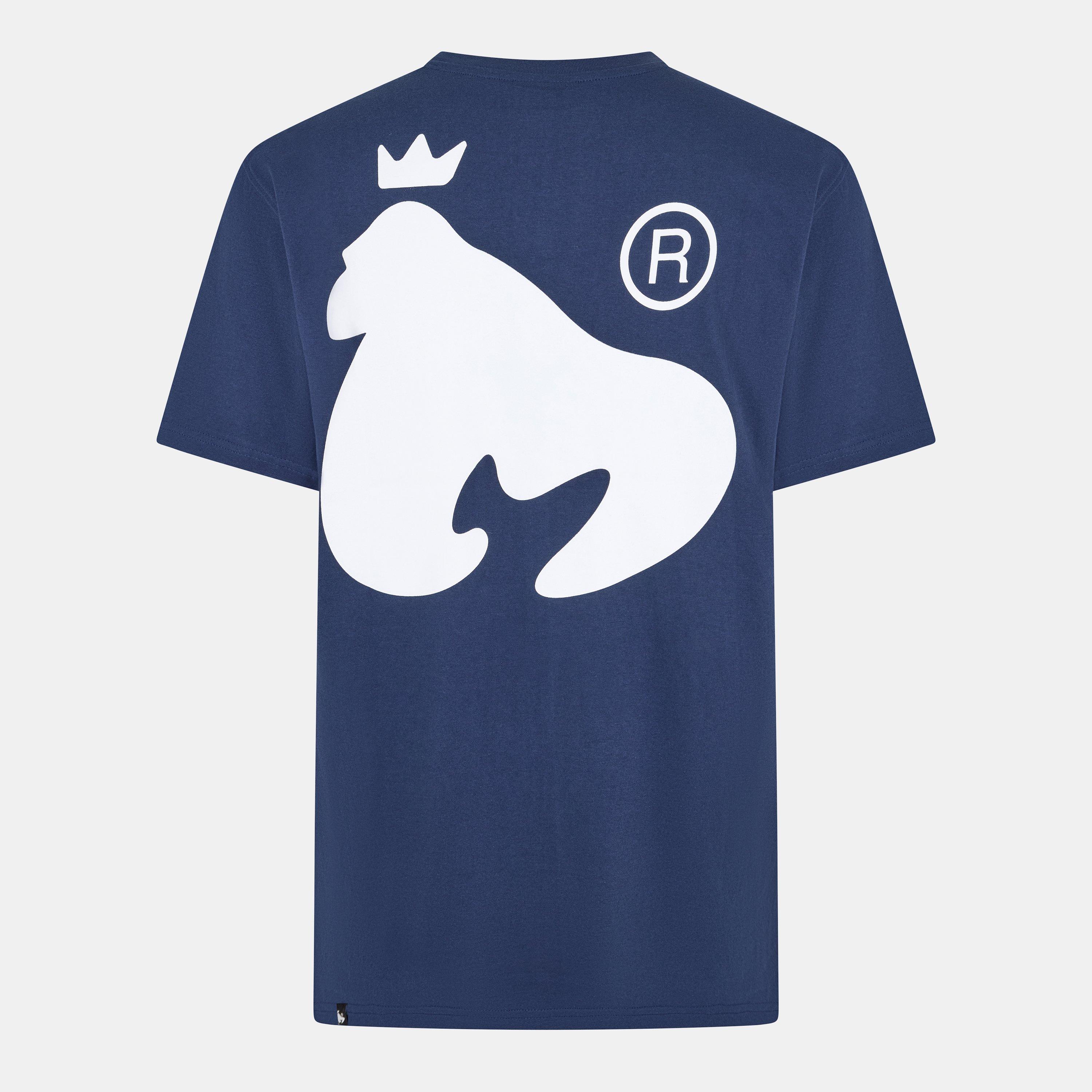 Marineblå - Money - Chop Signature Ape Regular Fit T-Shirt - 2