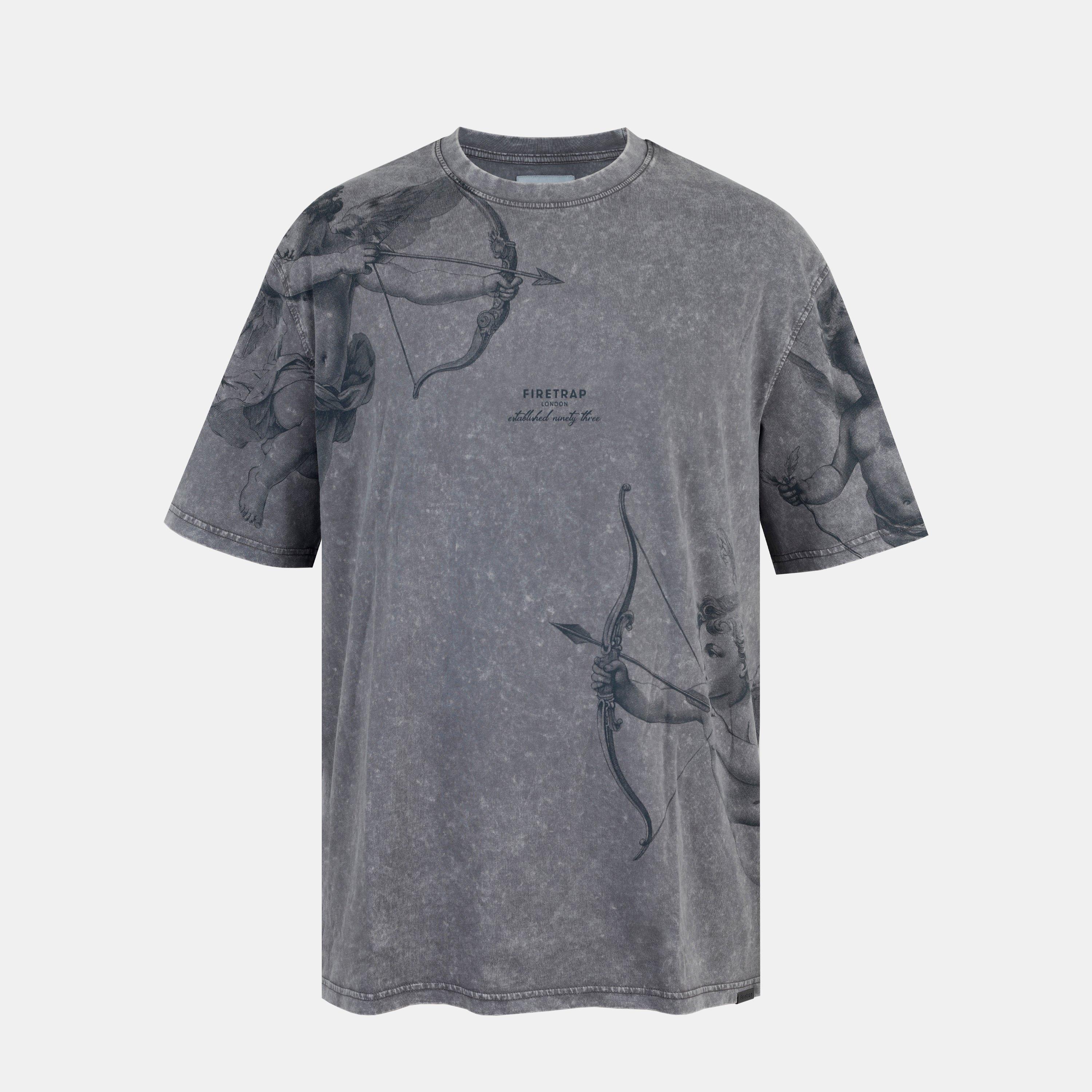 Cherub - Firetrap - Men's Acid Wash Oversized T-Shirt - 1