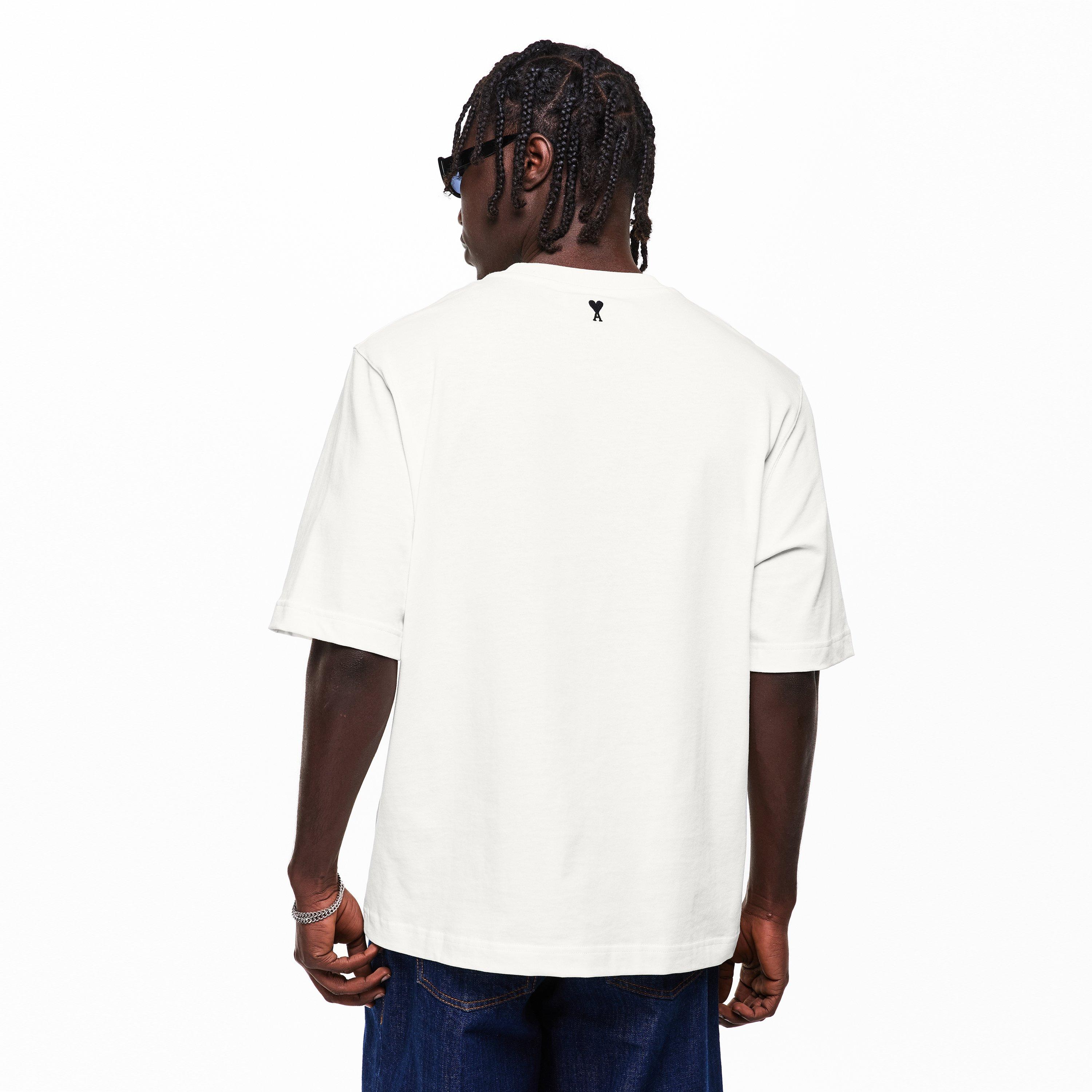 White Cream - Ami Paris - Men's T-Shirt - 4