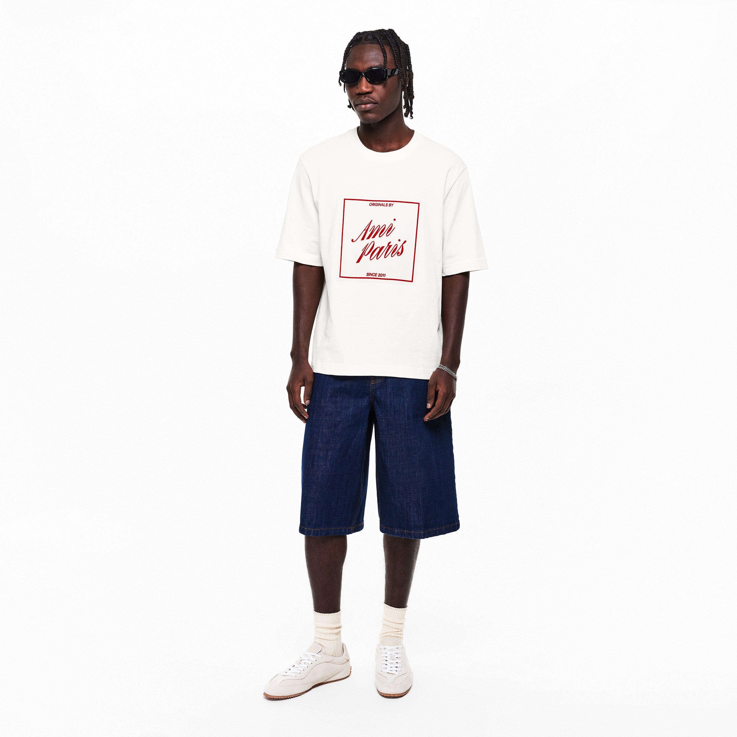 White Cream - Ami Paris - Men's T-Shirt - 6