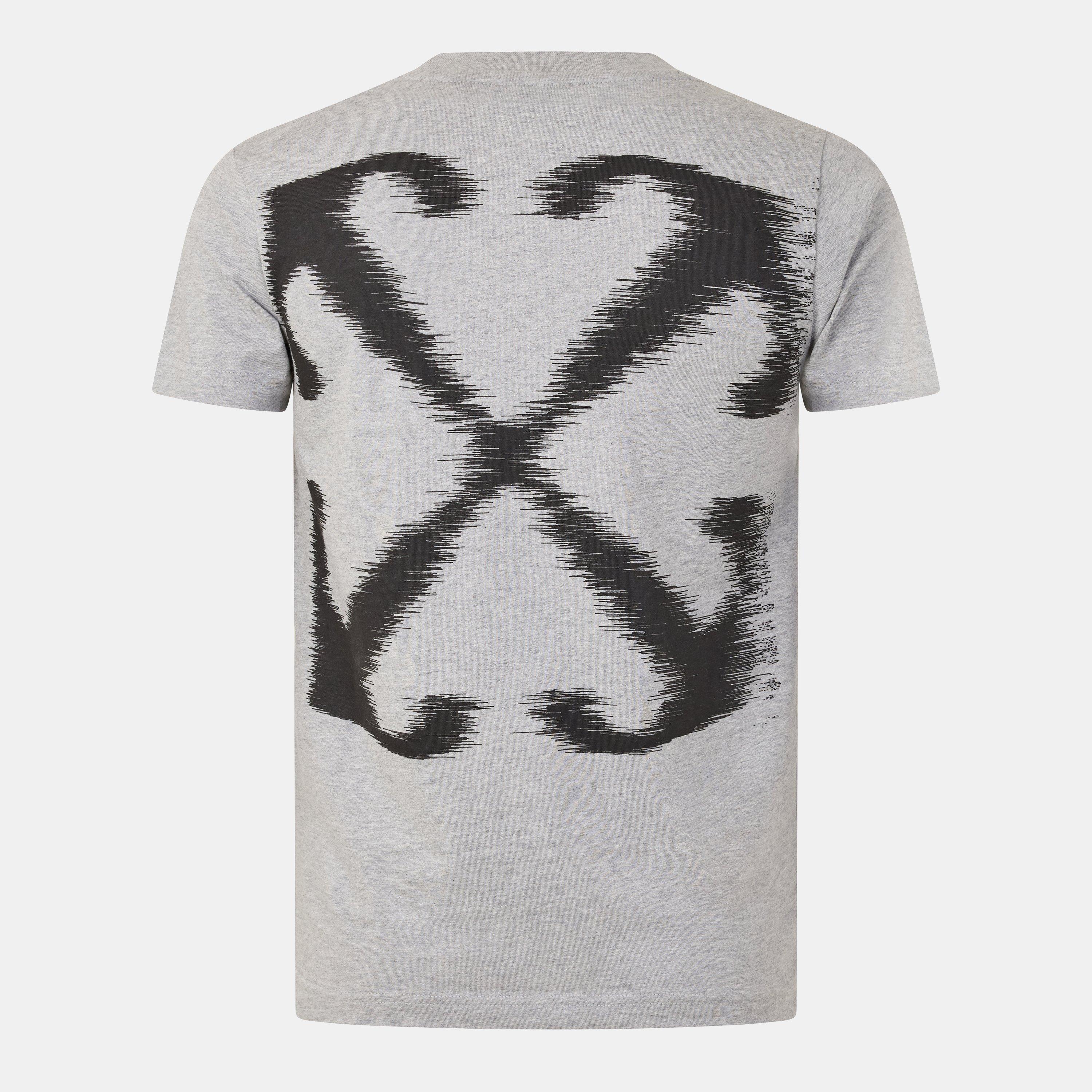 Grå/Sort - Off White - Windy Arrow Regular Fit T-Shirt - 2