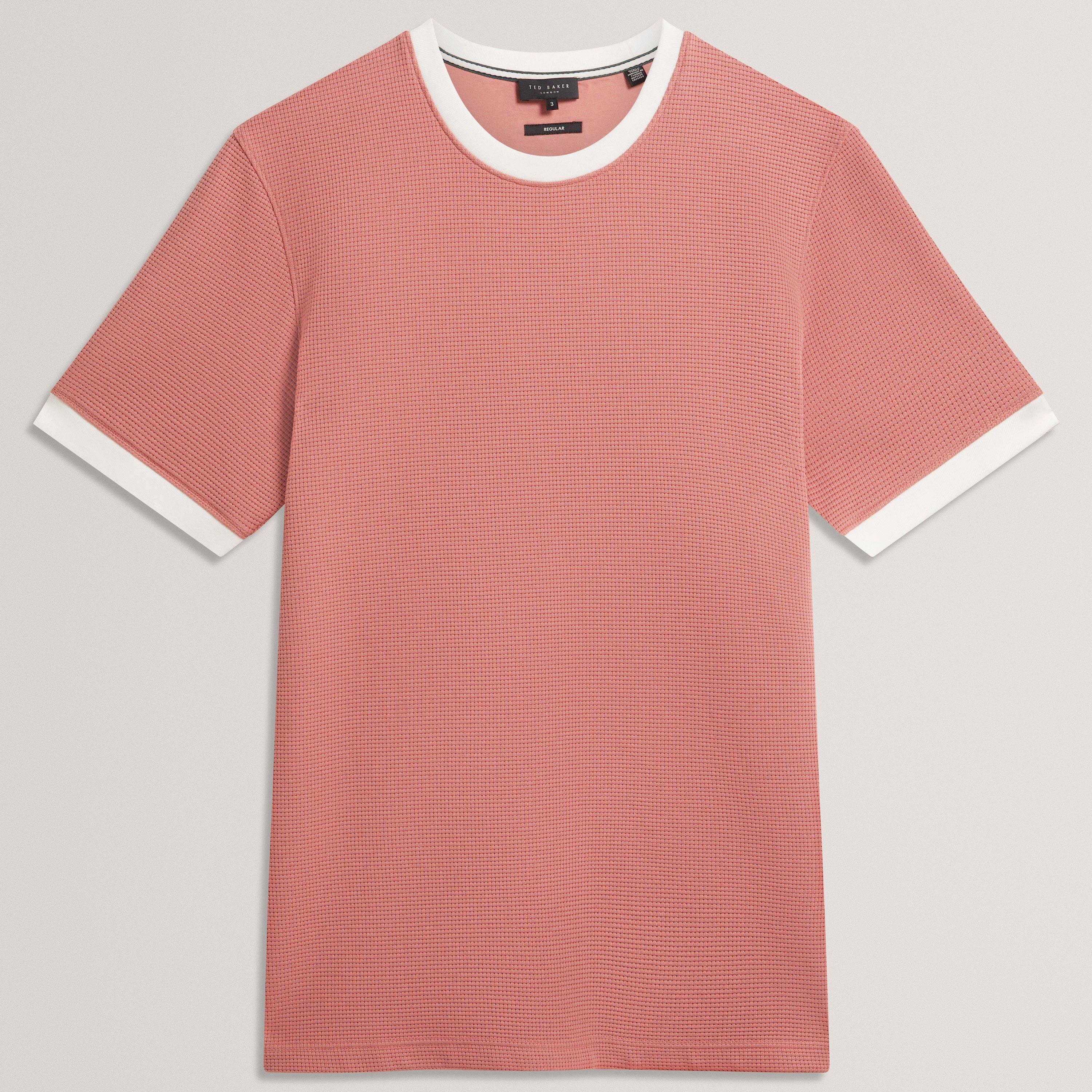 Mid-Pink - Ted Baker - Ted SS Text T-Shirt Sn62 - 1
