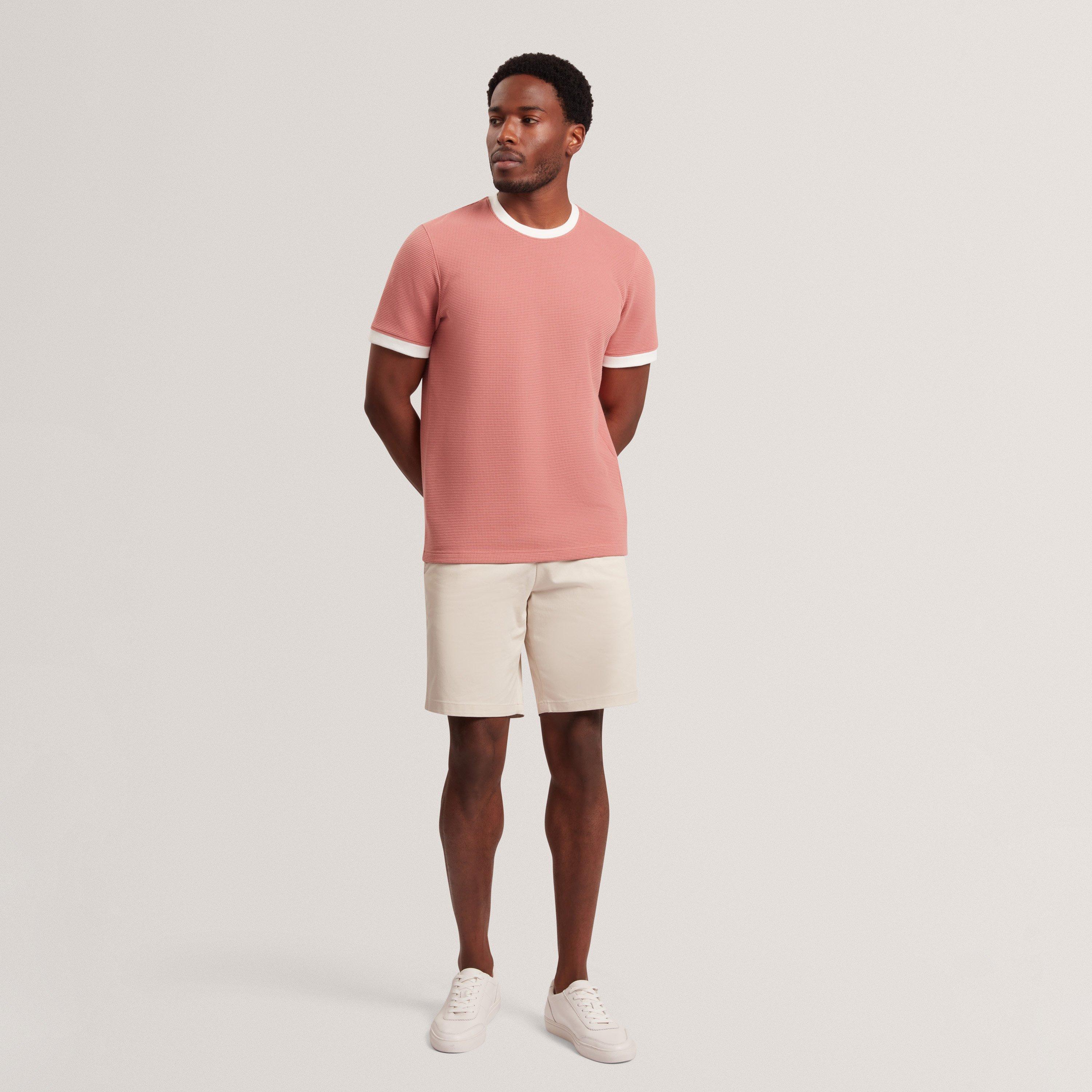 Mid-Pink - Ted Baker - Ted SS Text T-Shirt Sn62 - 5