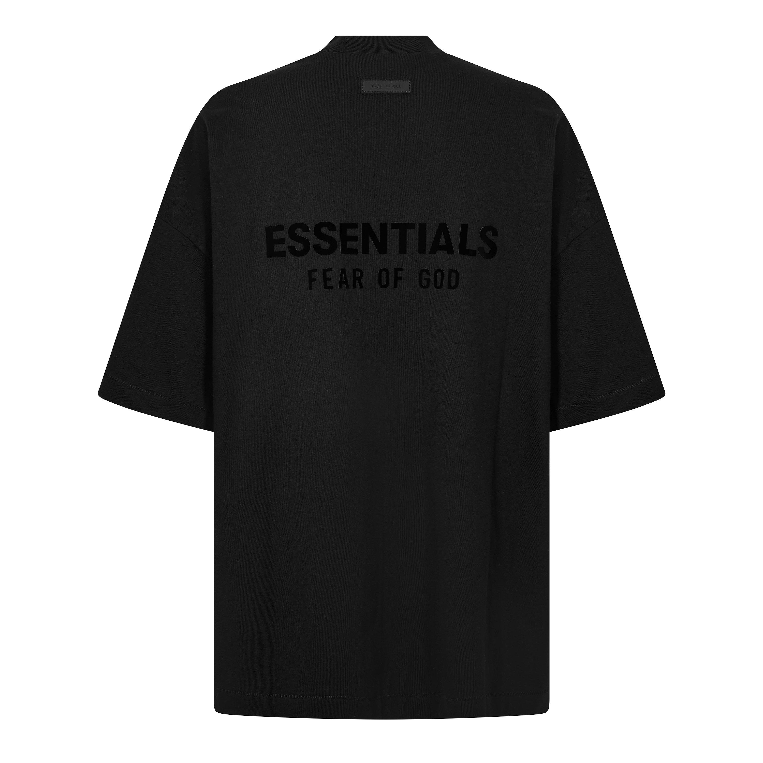 Black - Fear Of God Essentials - Men's V Neck T-Shirt - 2