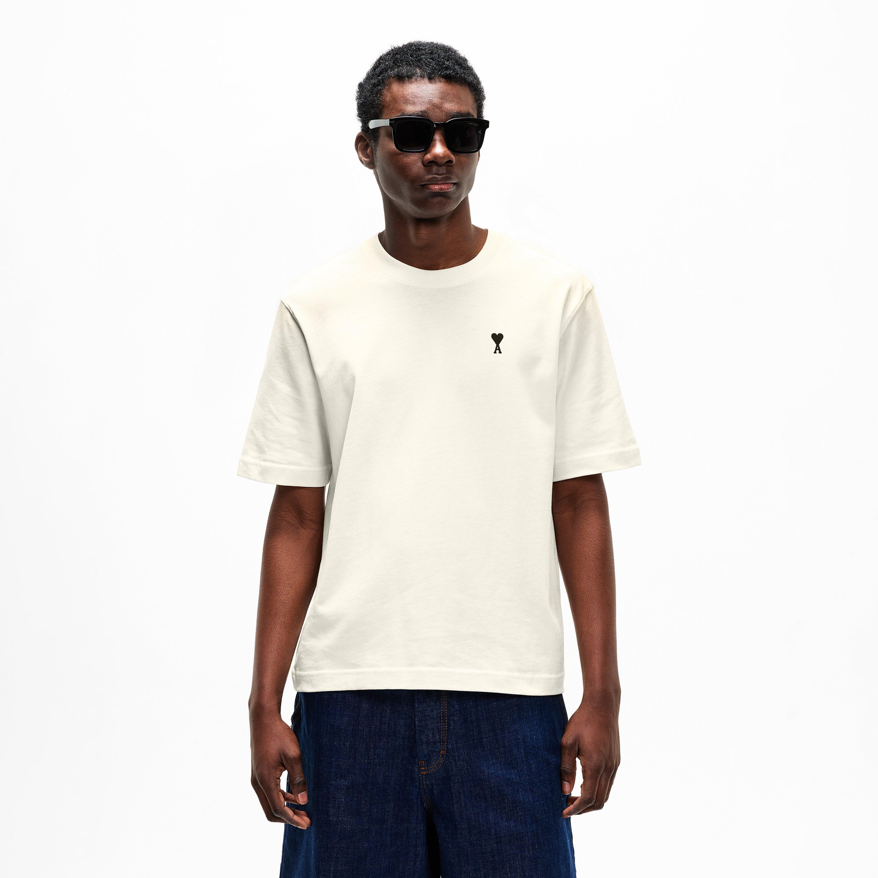 White Cream - Ami Paris - Men's Place des Vict T-Shirt - 3