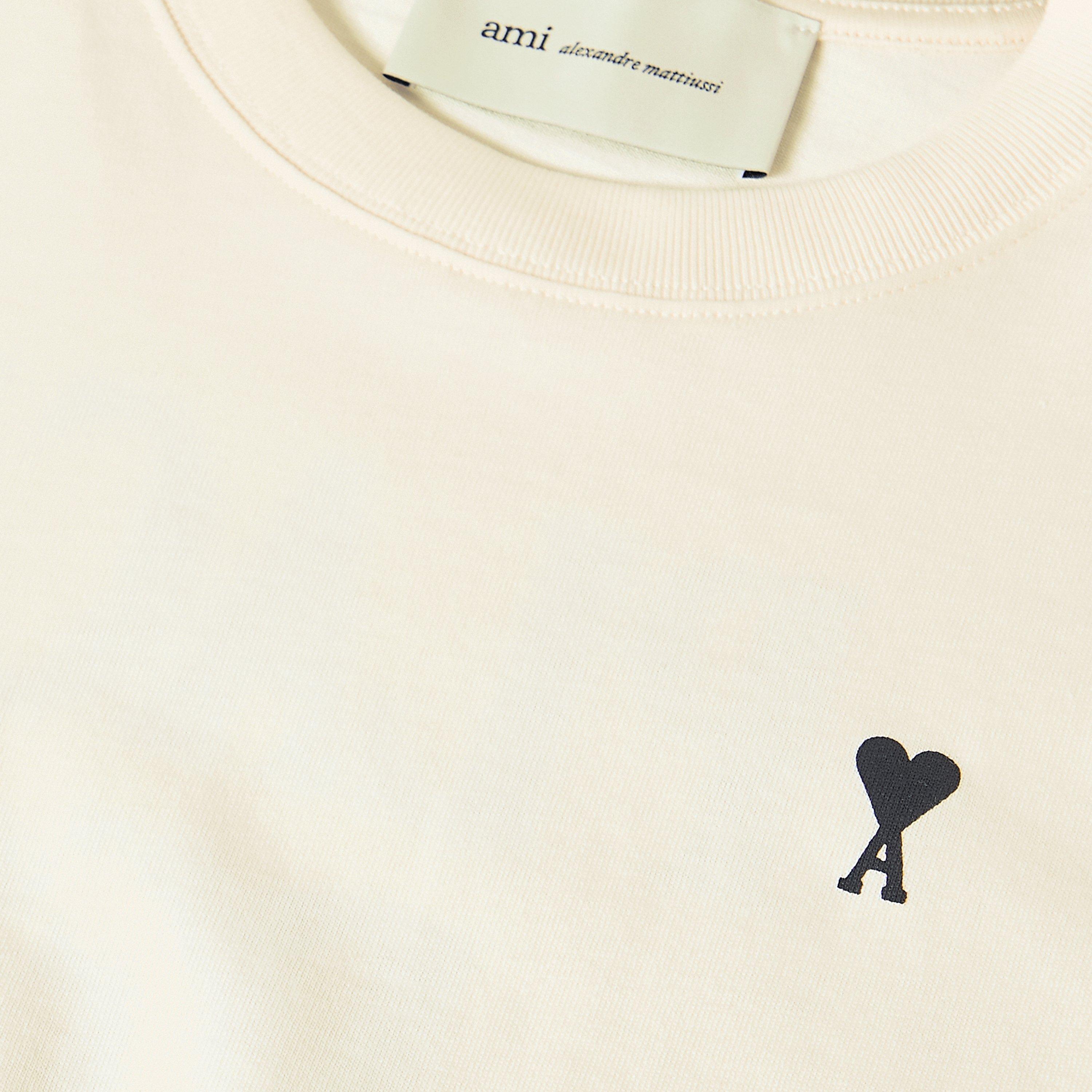 White Cream - Ami Paris - Men's Place des Vict T-Shirt - 5