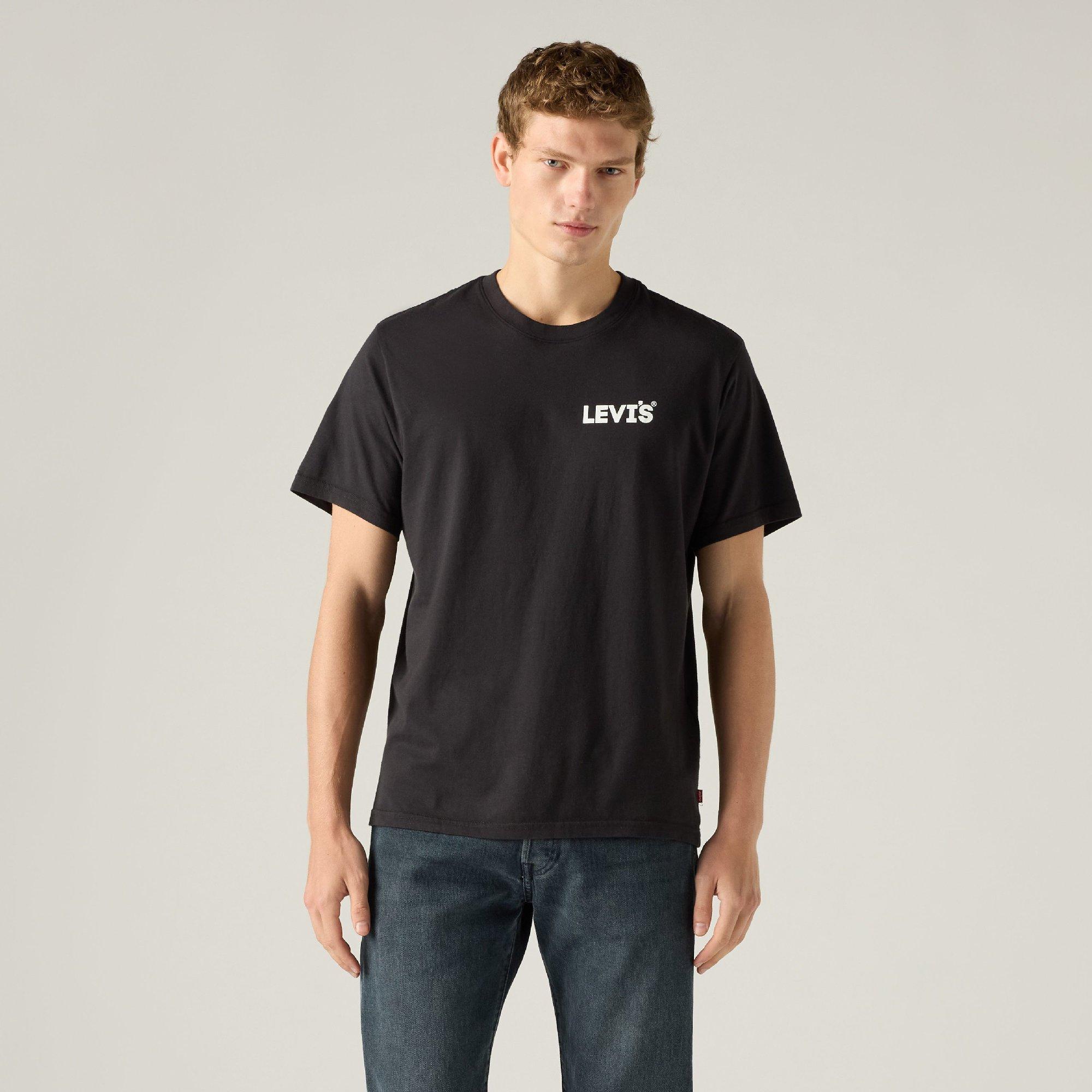 3 Caviar - Levis - Men's Headline Logo Cotton Short-Sleeve Oversized-Fit T-Shirt - 2