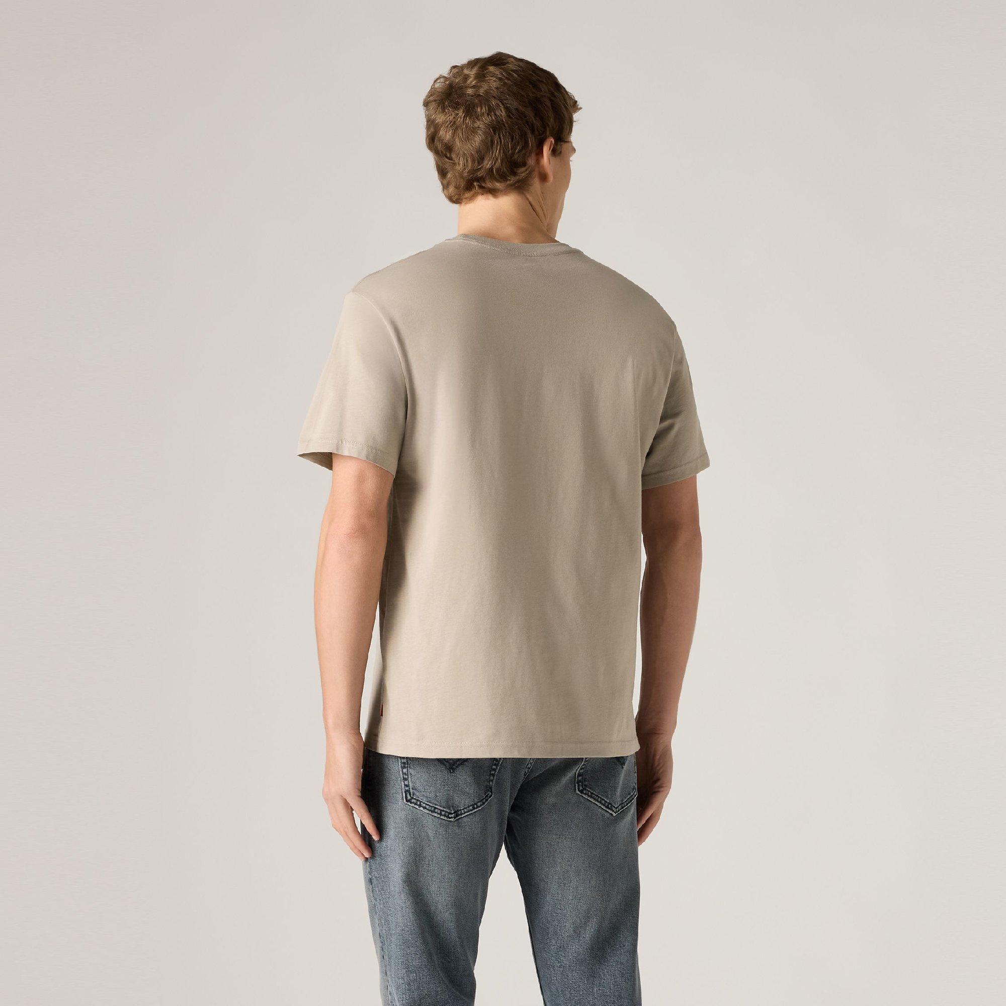 Vintage Khaki - Levis - Men's Headline Logo Cotton Relaxed-Fit T-Shirt - 3