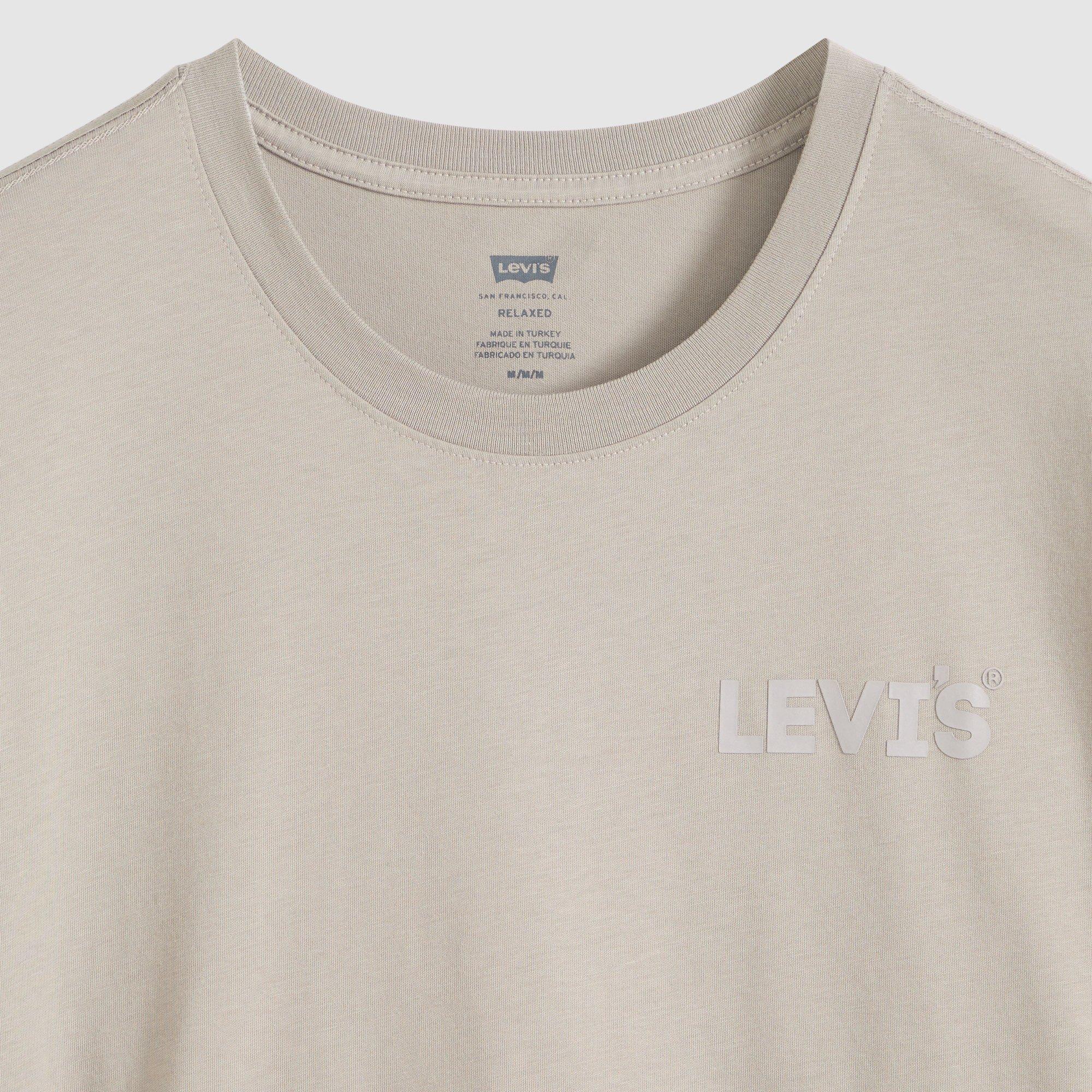 Vintage Khaki - Levis - Men's Headline Logo Cotton Relaxed-Fit T-Shirt - 6