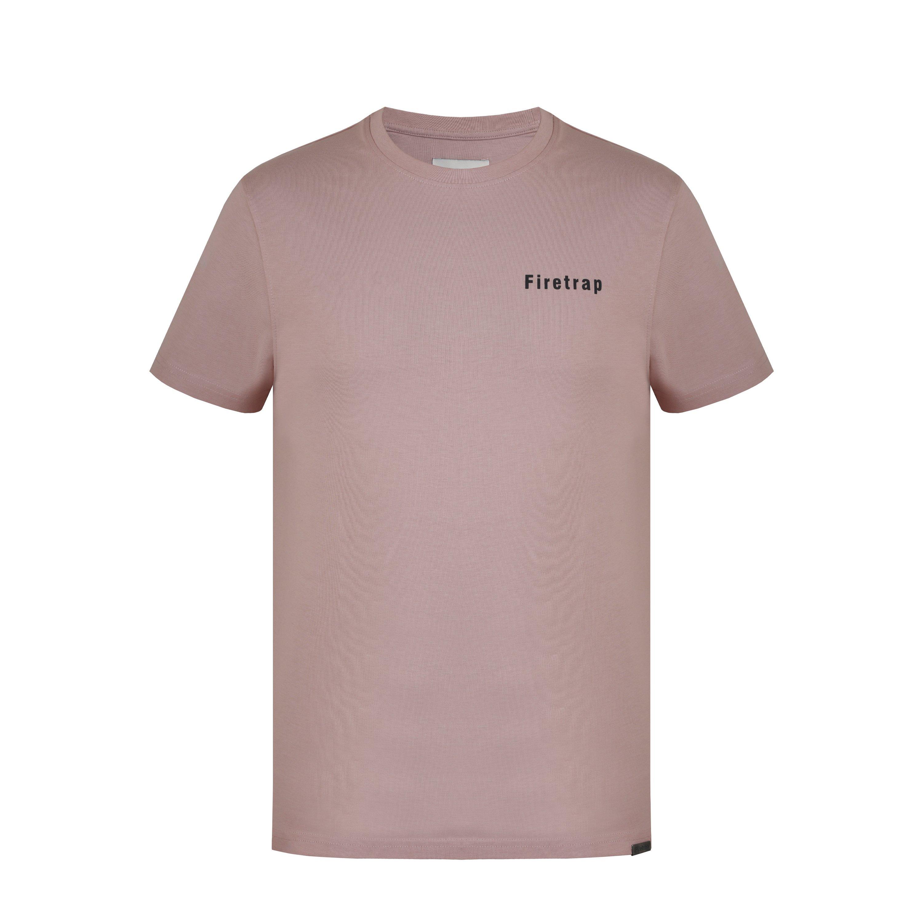 Firetrap Men's Trek T Shirt - Dusty Rose - M